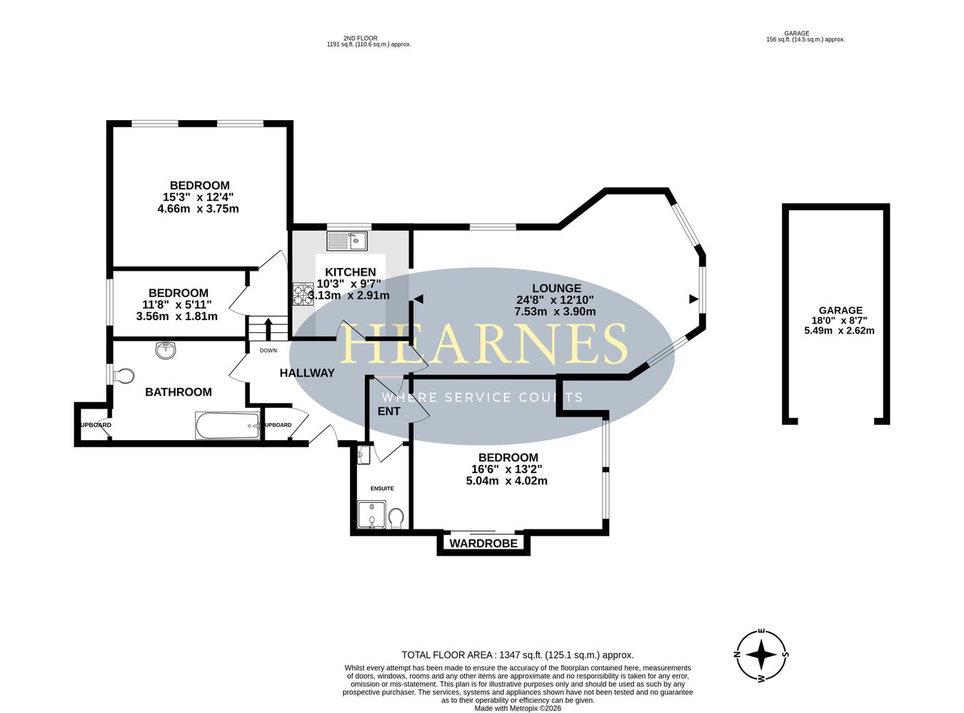 Flat 5 Forest Lodge, 16 Burton Road, Poole floorplan