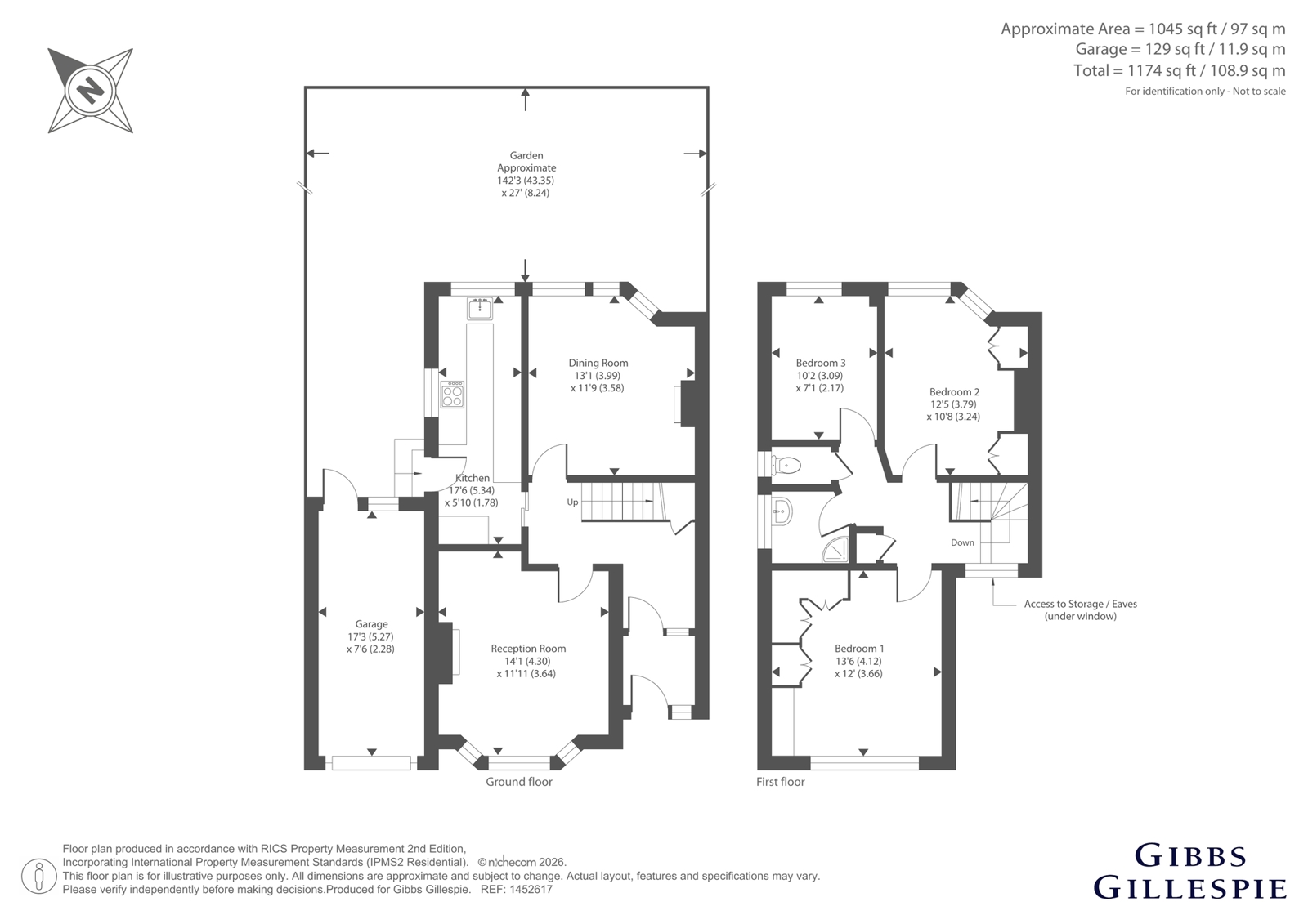 49, Hillcroft Crescent, Hertfordshire floorplan