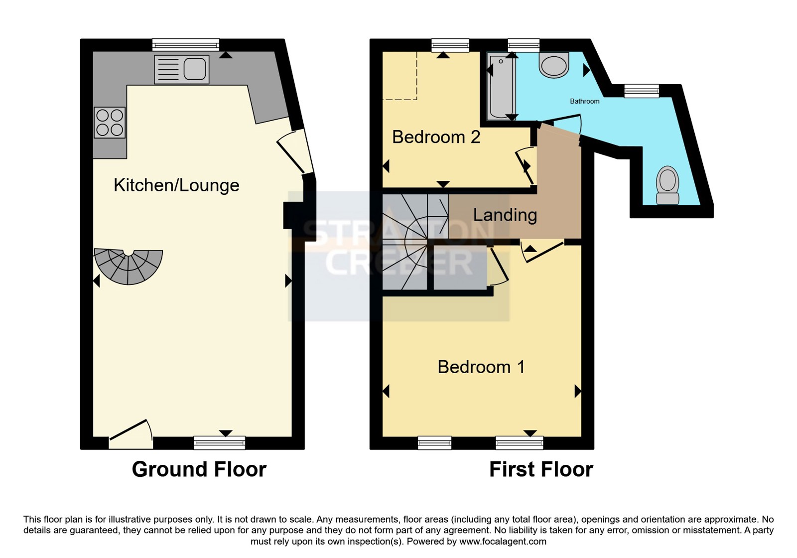Claras Cottage,, West Looe Hill, Cornwall floorplan