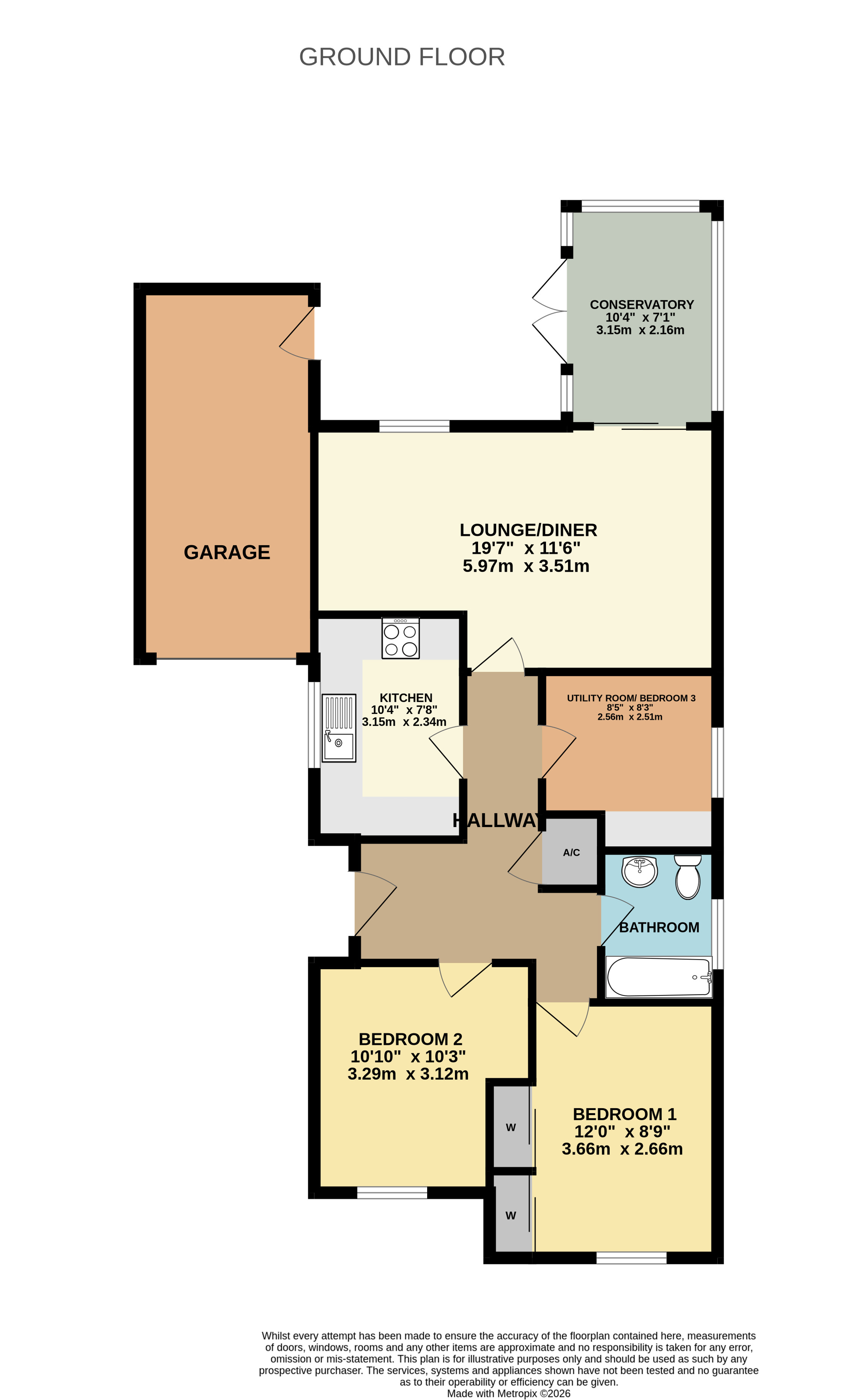 14, Ley Meadow Drive, Barnstaple floorplan