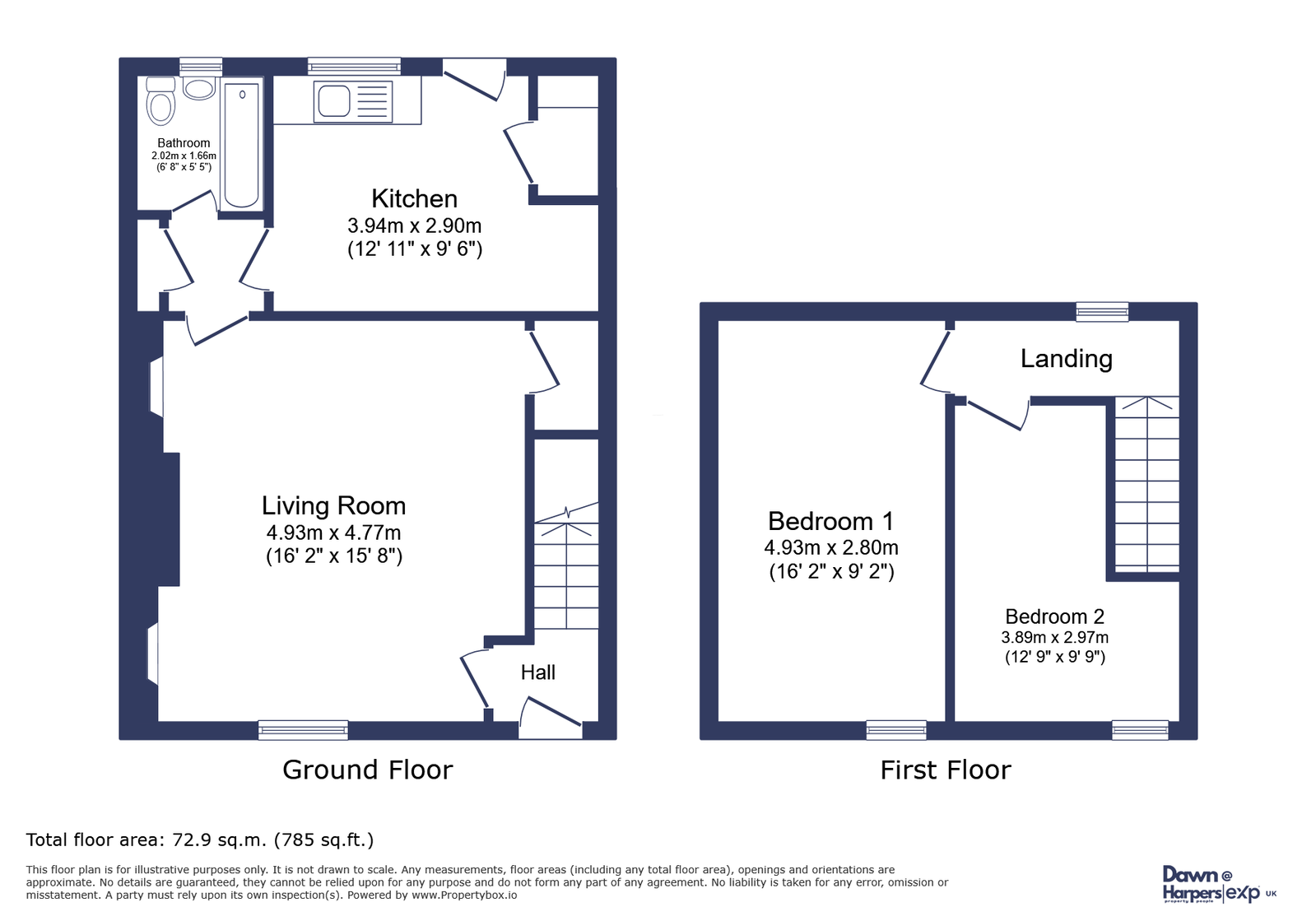 53, Seventh Row, Ashington floorplan