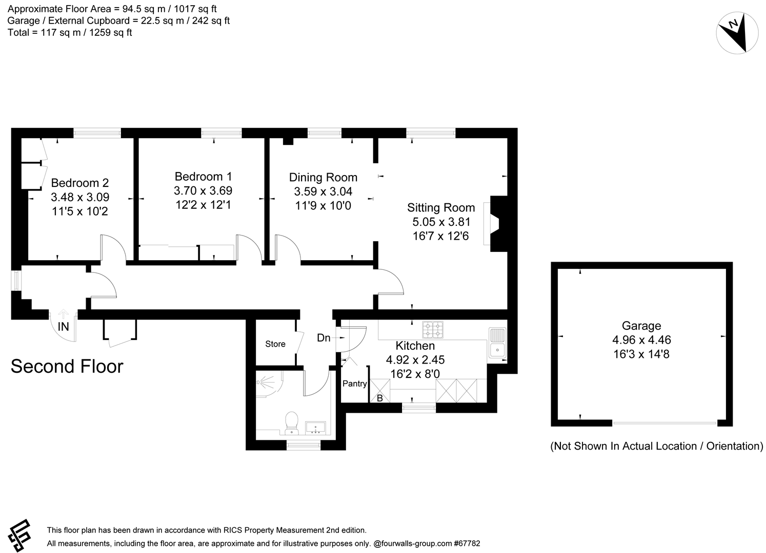 5c, The Spain, Petersfield floorplan