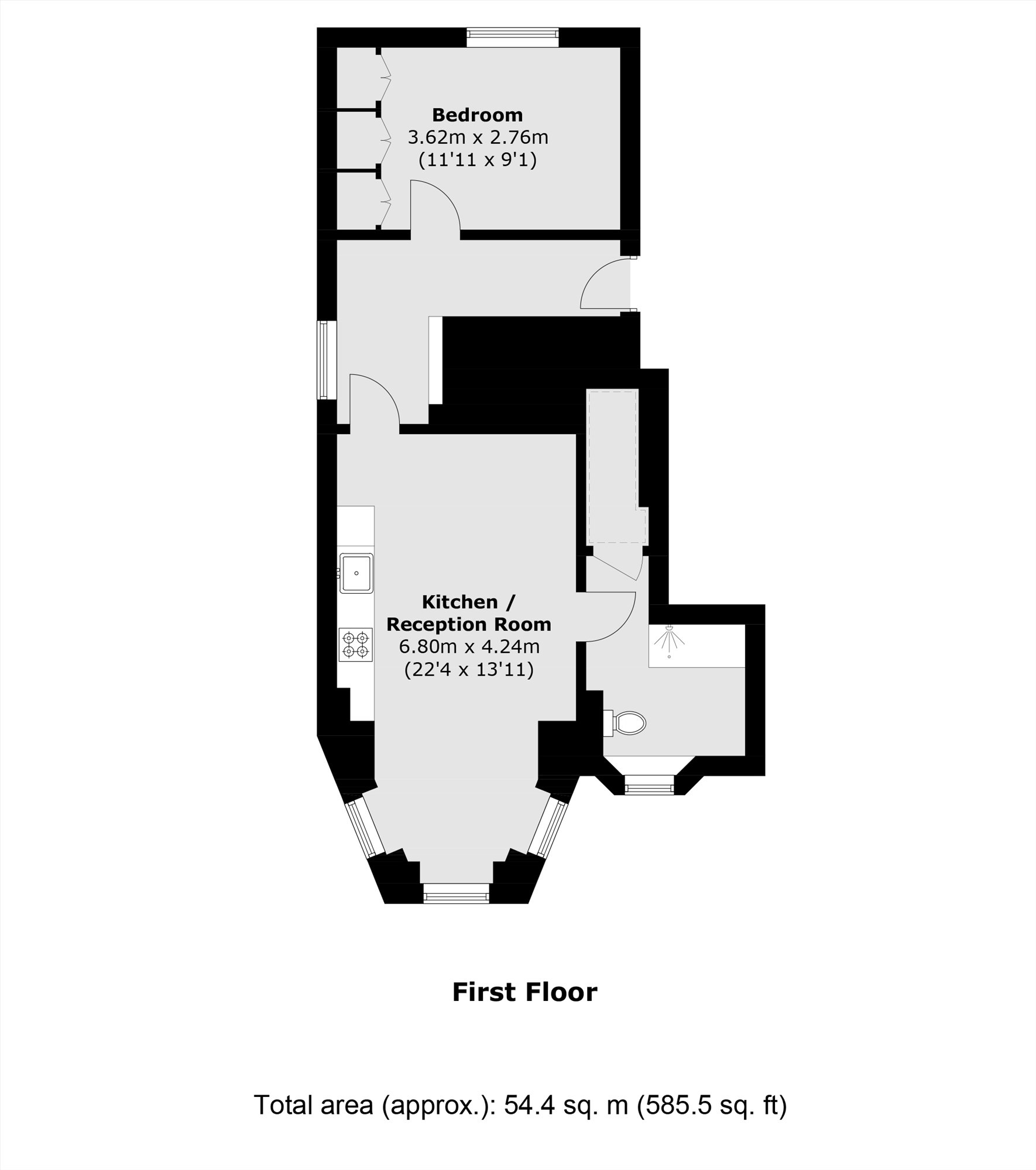 Flat 3, Holland House, 6, Church Street, Isleworth floorplan