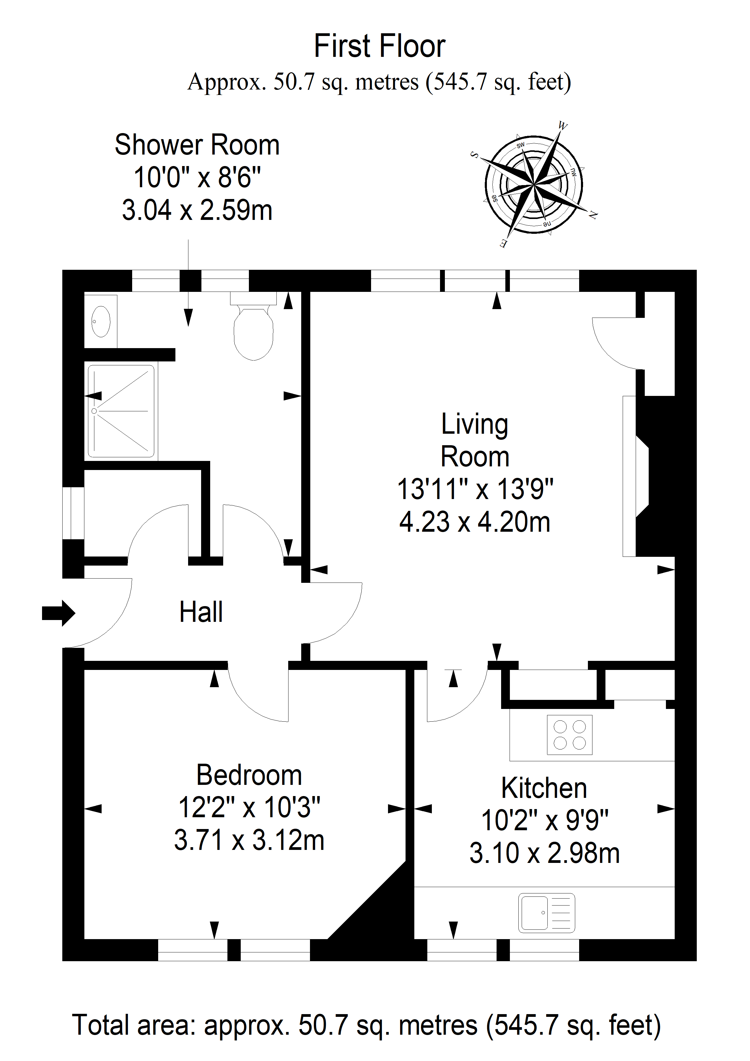 12, George Place, Peebles floorplan