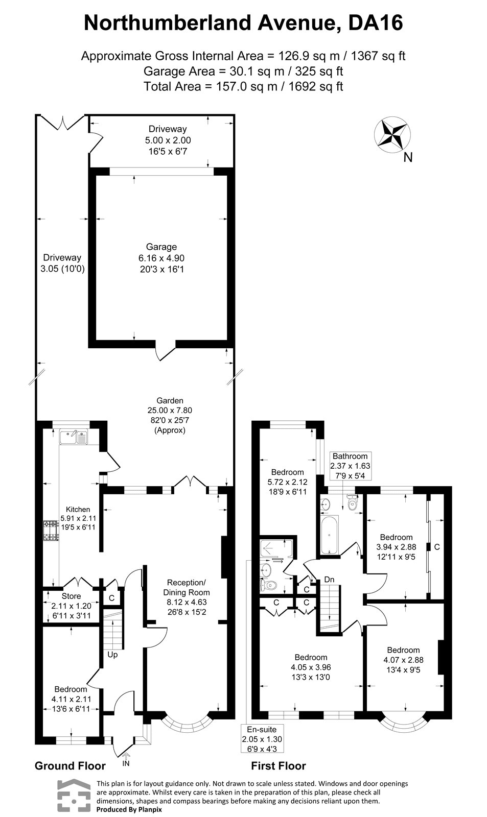 264, Northumberland Avenue, Kent floorplan