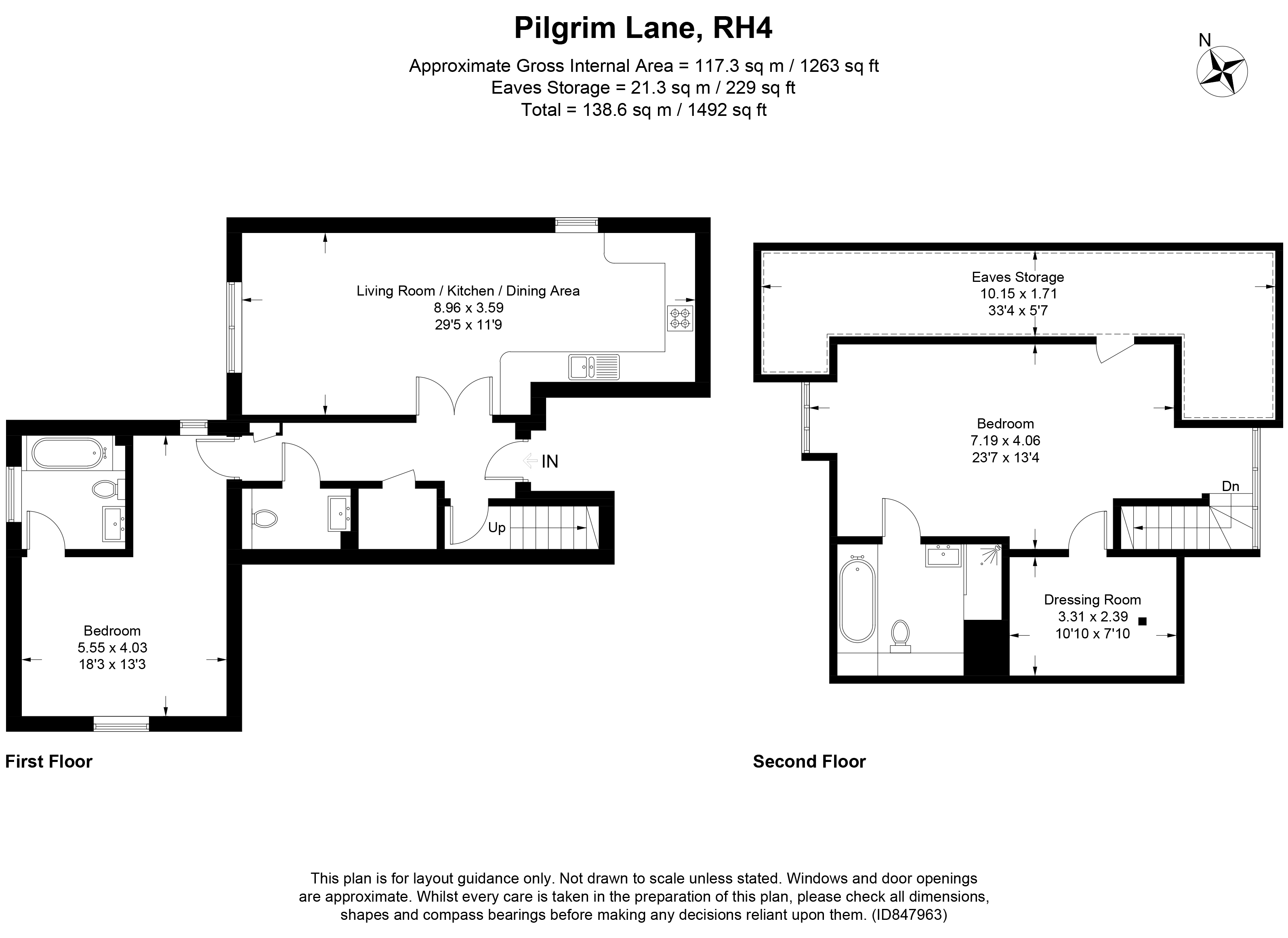 Pilgrim Lane, Dorking RH4, 2 bedroom flat to rent 64315669