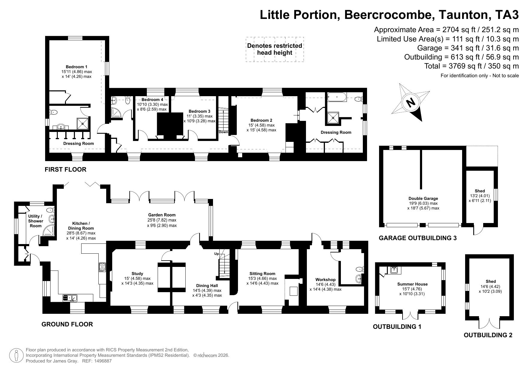 Little Portion, Taunton floorplan