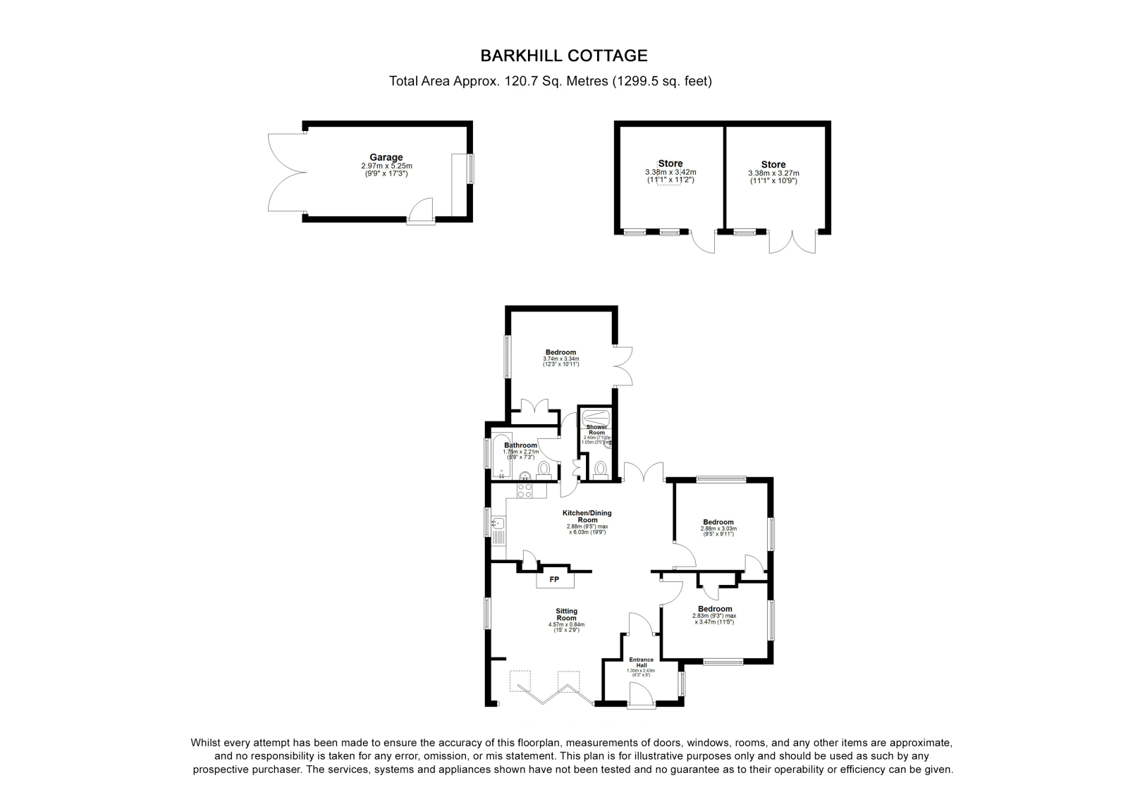 Barkhill Cottage, Shores Lane, Rock floorplan