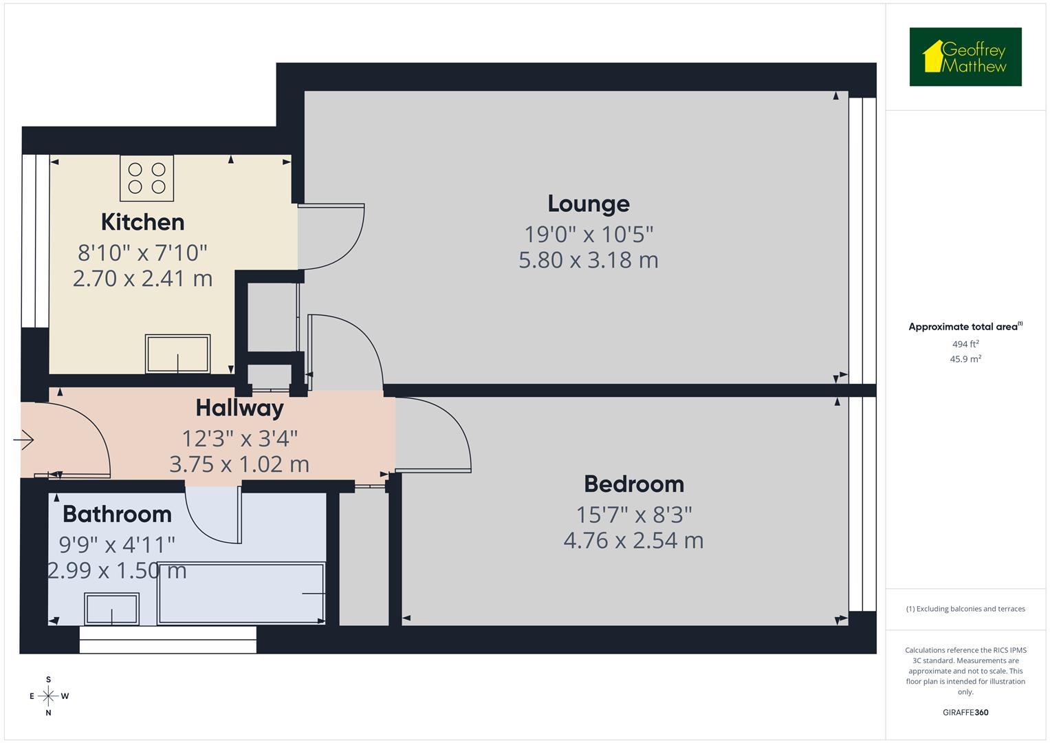 213, Brockles Mead, Harlow floorplan