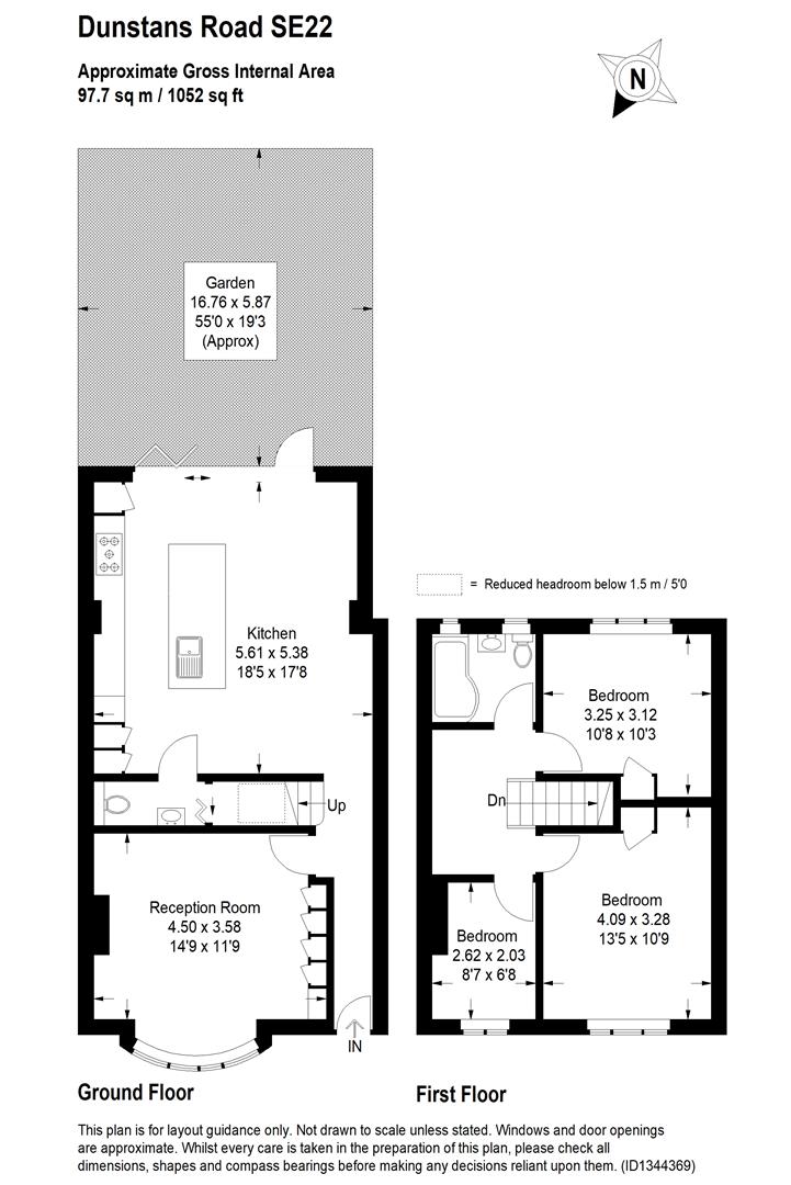 Dunstans Road, London floorplan