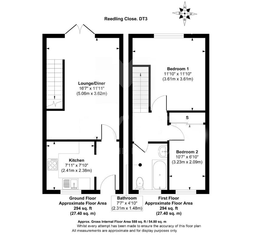 41, Reedling Close, Weymouth floorplan