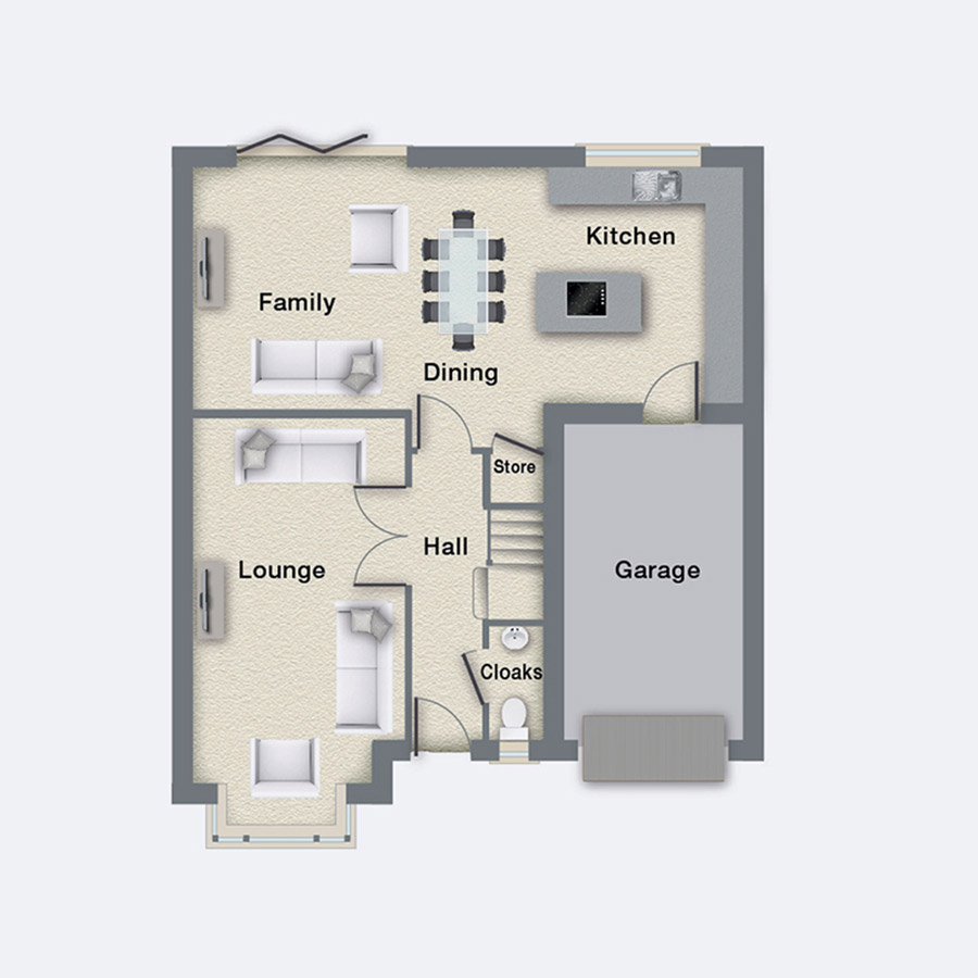 4 Bedrooms Detached house for sale in 