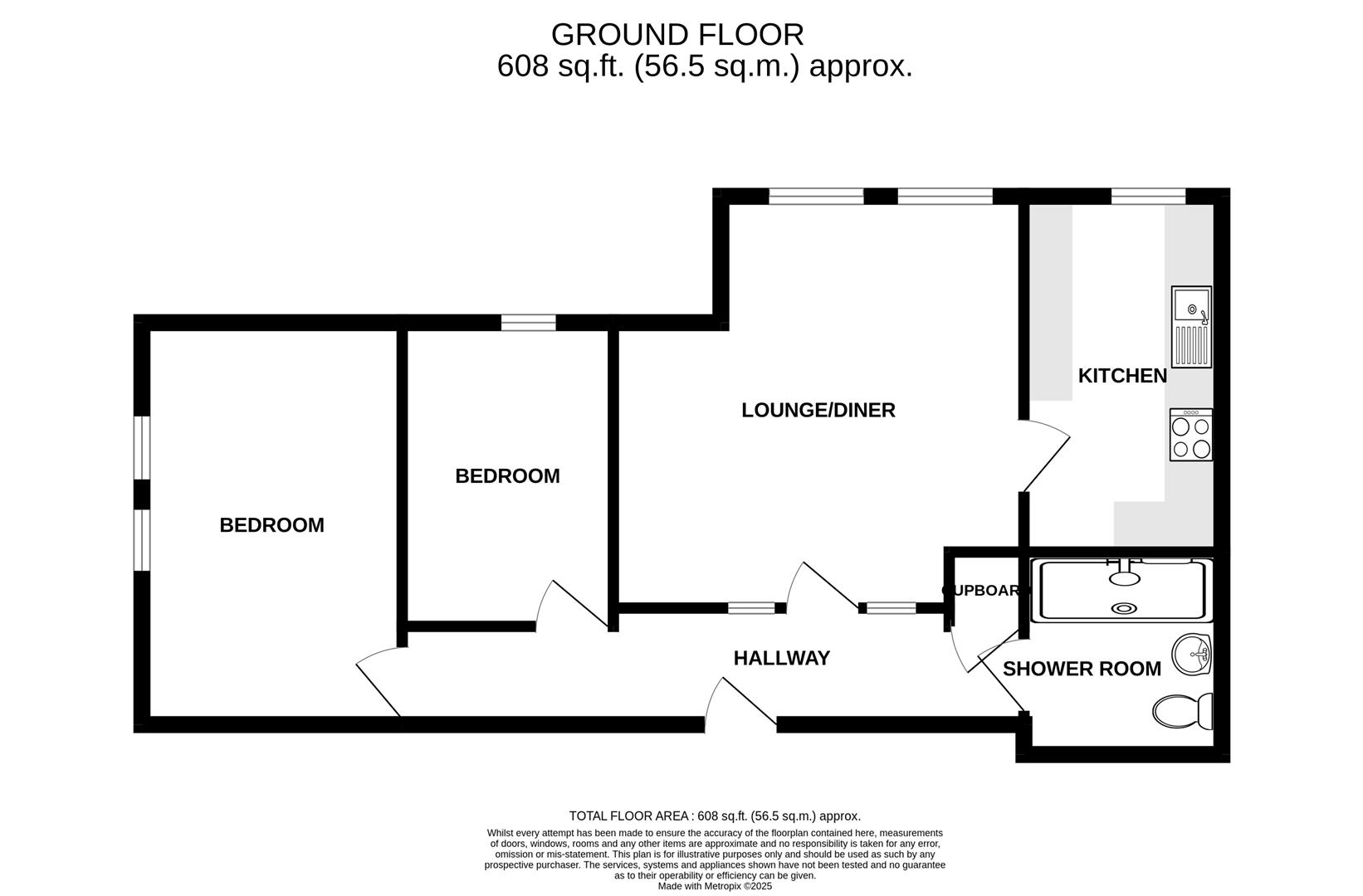 Flat 21, Meadow Court, Brassmill Lane, Bath floorplan