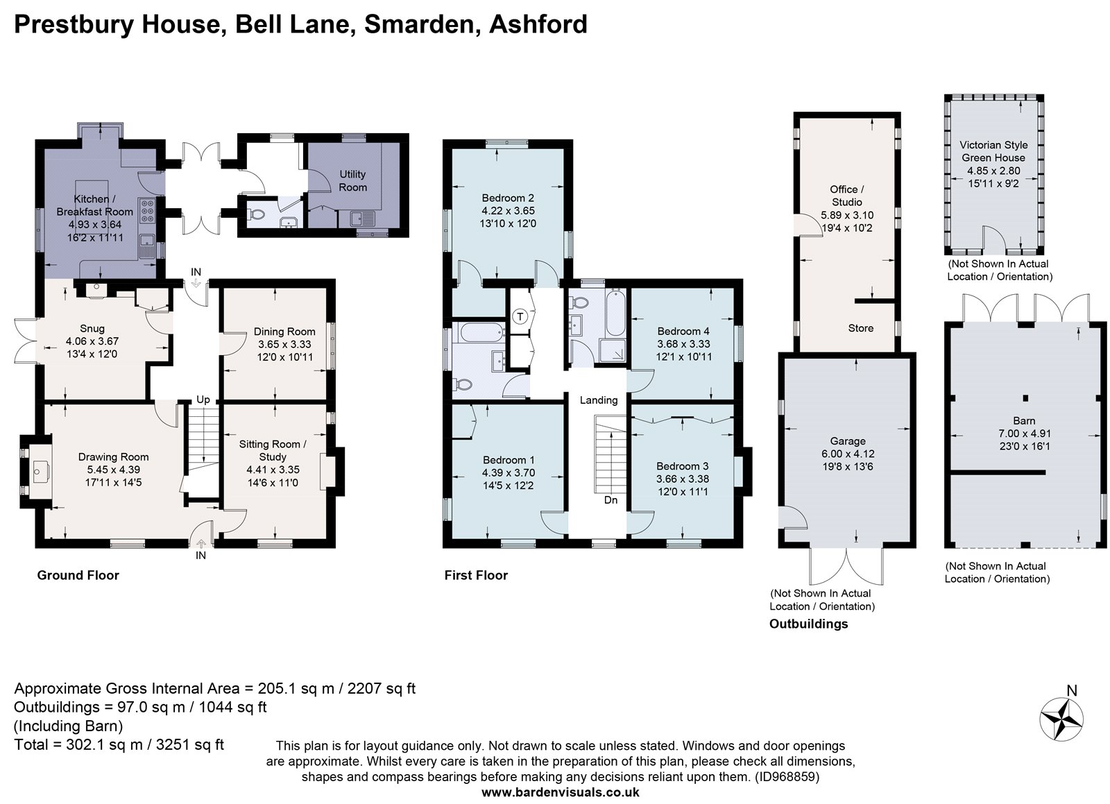 Prestbury House,, Smarden, Kent floorplan