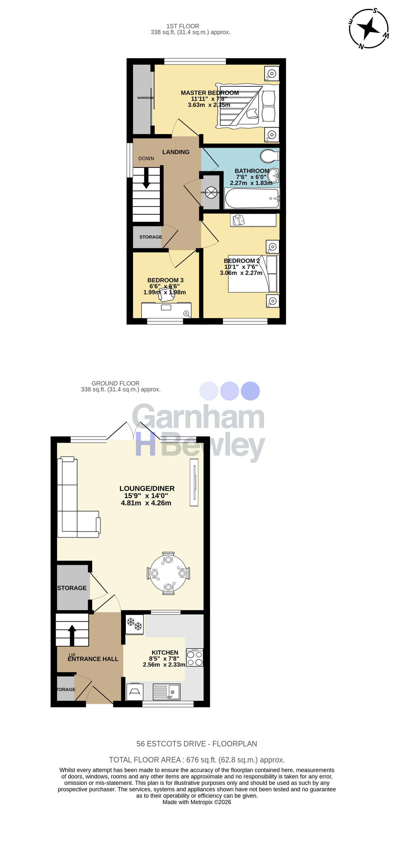 56, Estcots Drive, East Grinstead floorplan