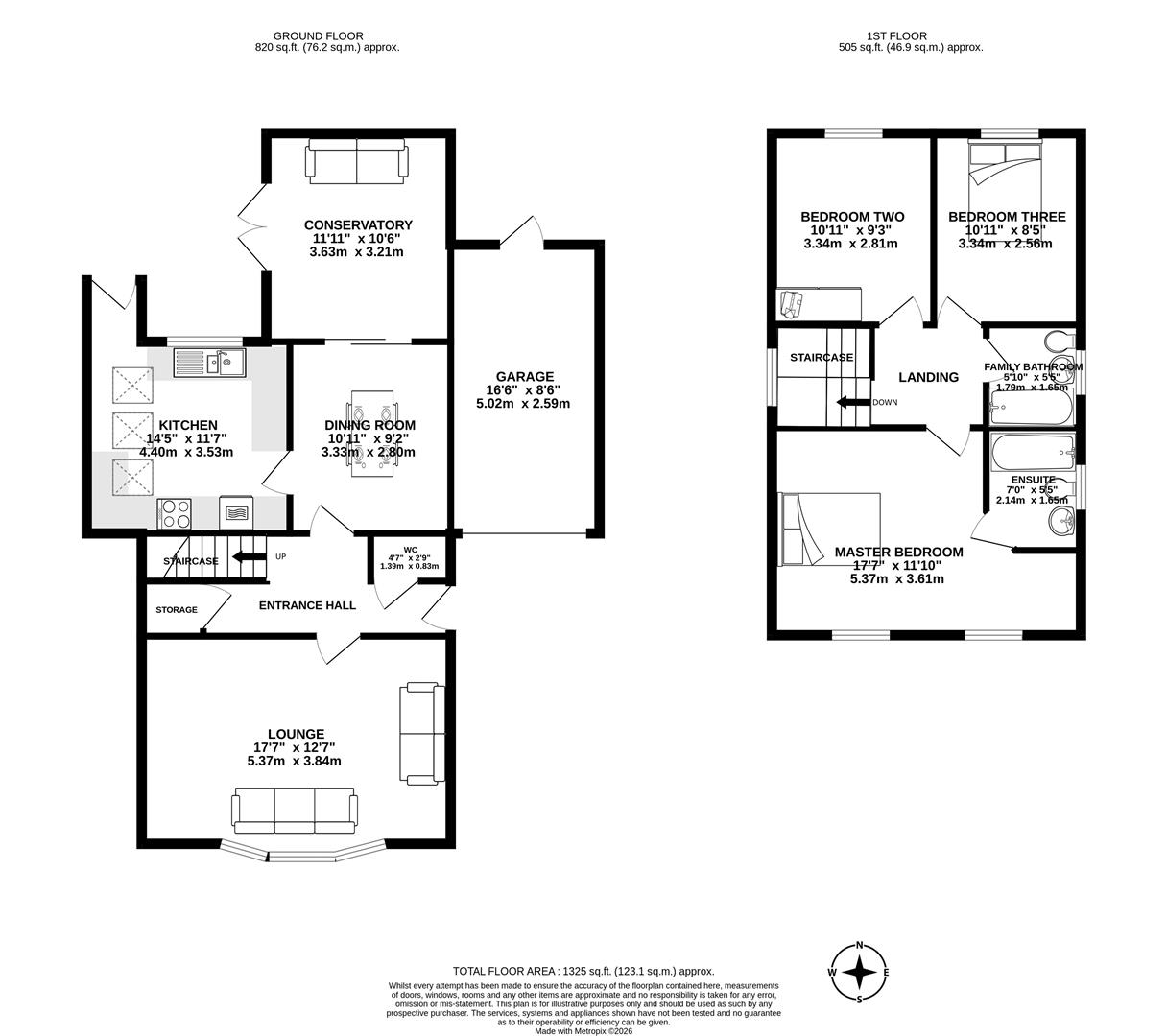 50, Hall Carr Lane, Preston floorplan