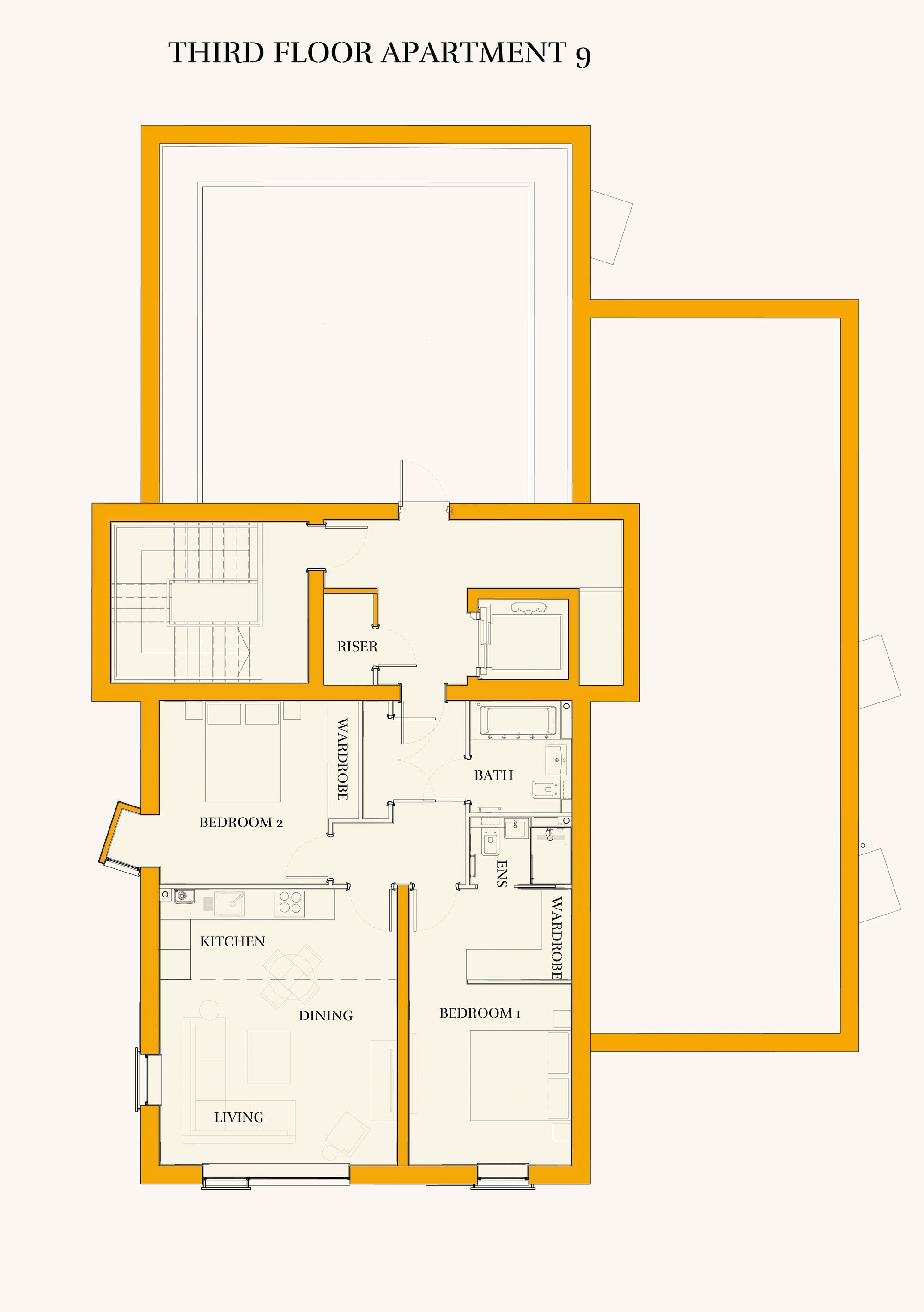 Flat 9, Sarason Apts, London floorplan