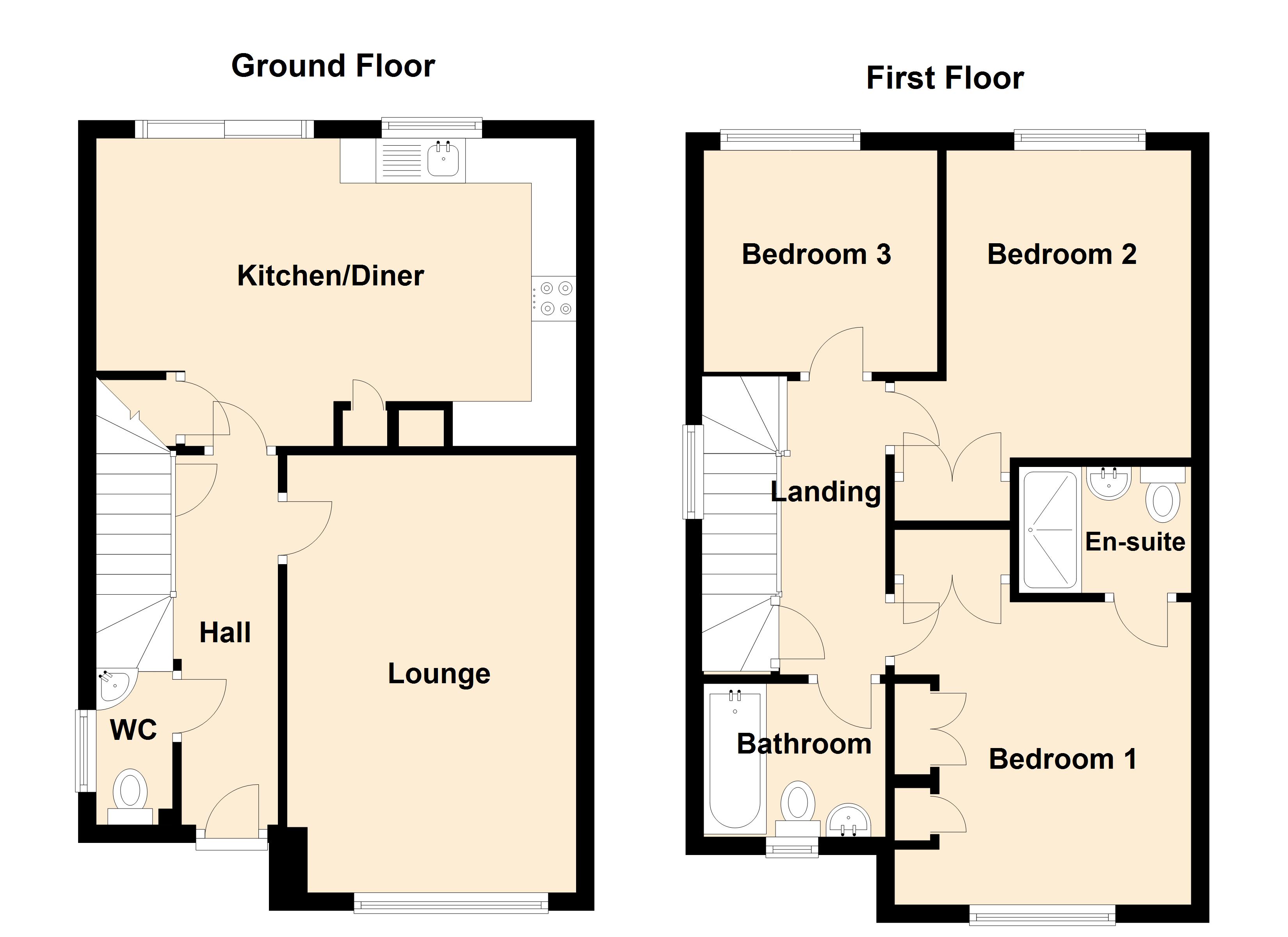 Windmill Crescent, East Leake LE12, 3 bedroom semidetached house for