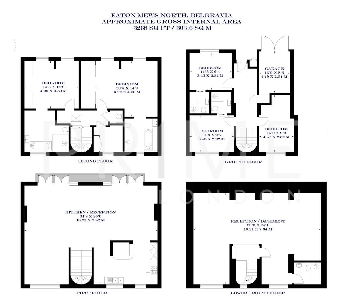 Eaton Mews North, Belgravia floorplan