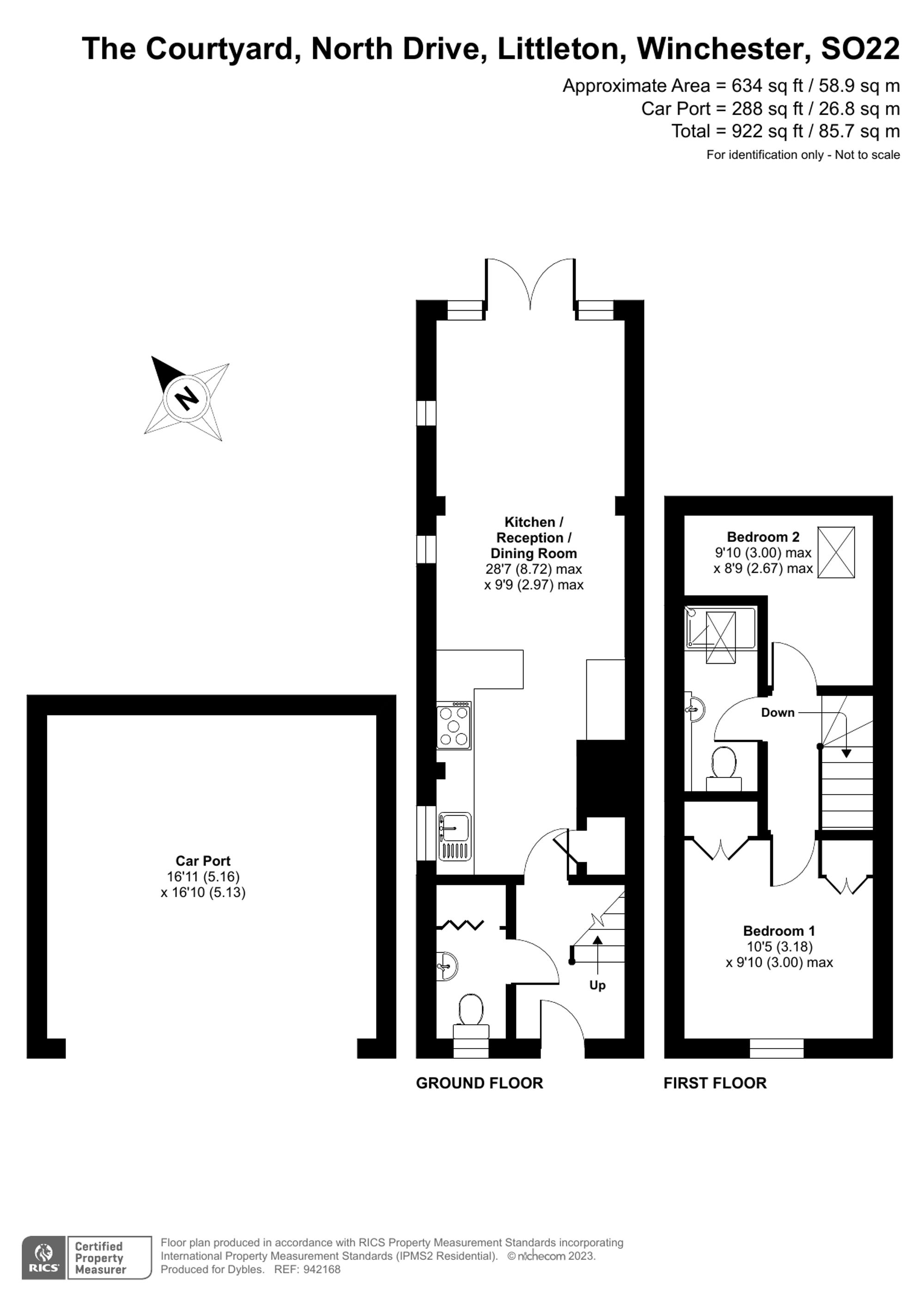 3 The Courtyard North Drive, Winchester floorplan
