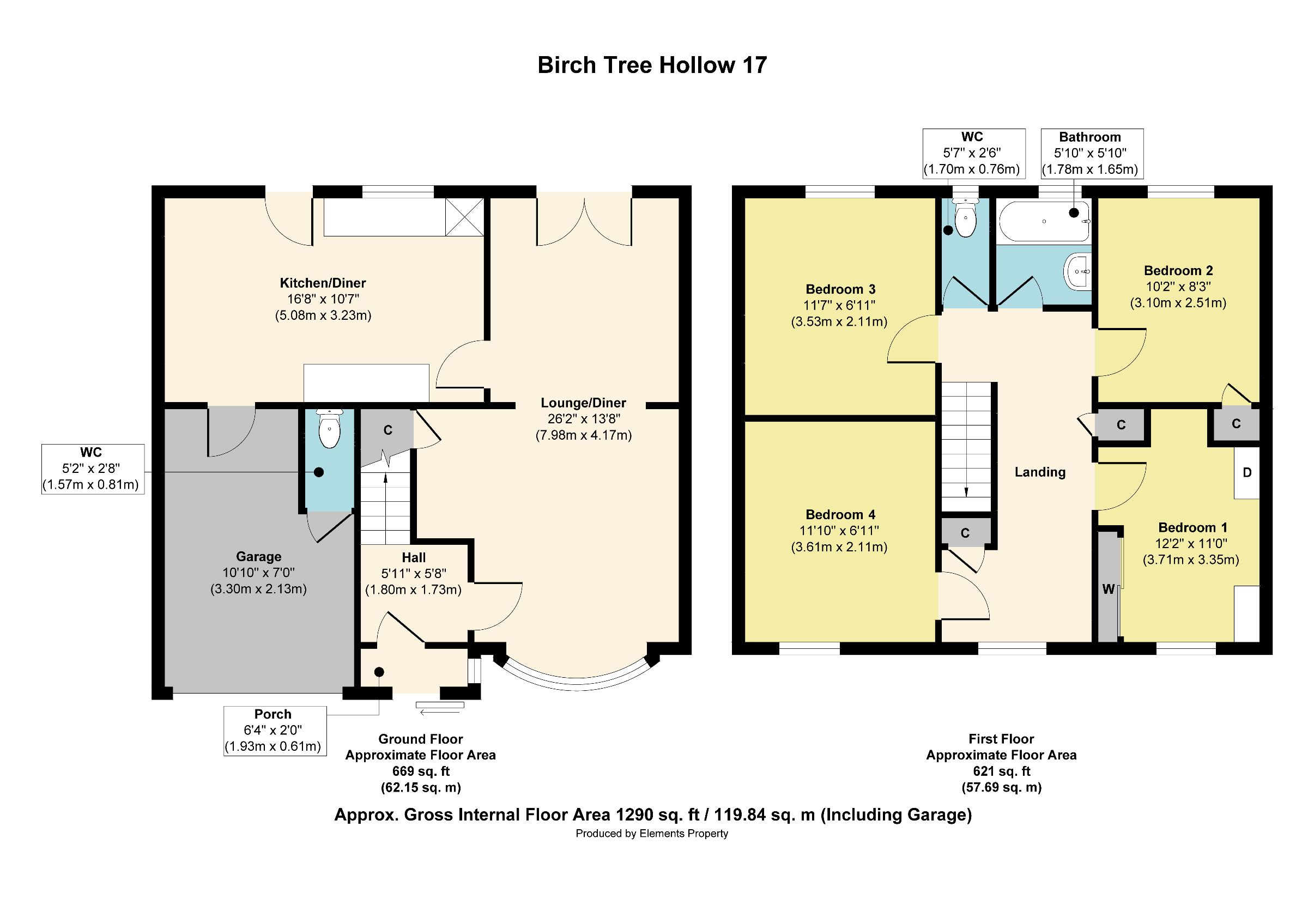 17 Birch Tree Hollow, Willenhall floorplan