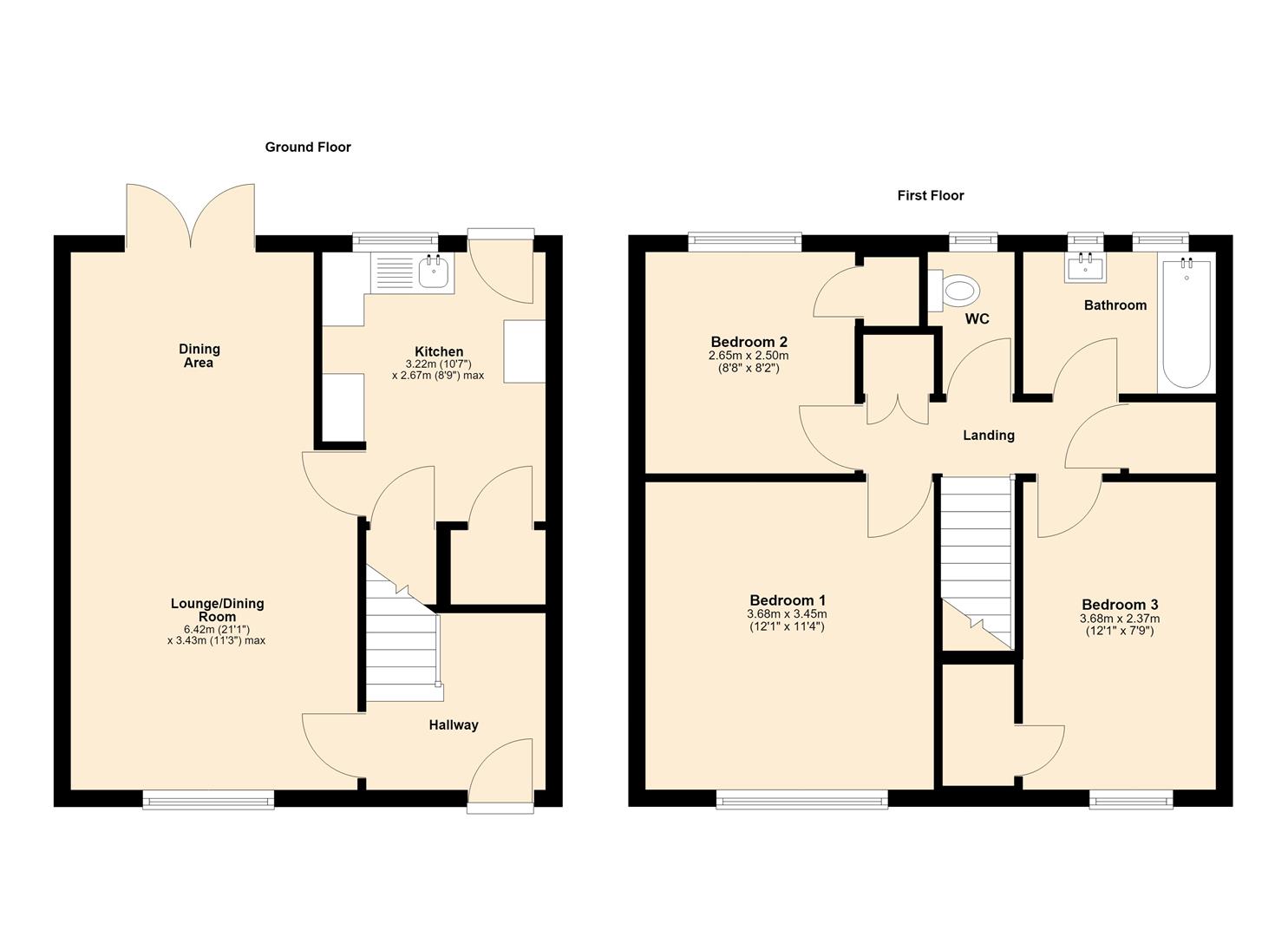 25, Skipwith Close, Hull floorplan