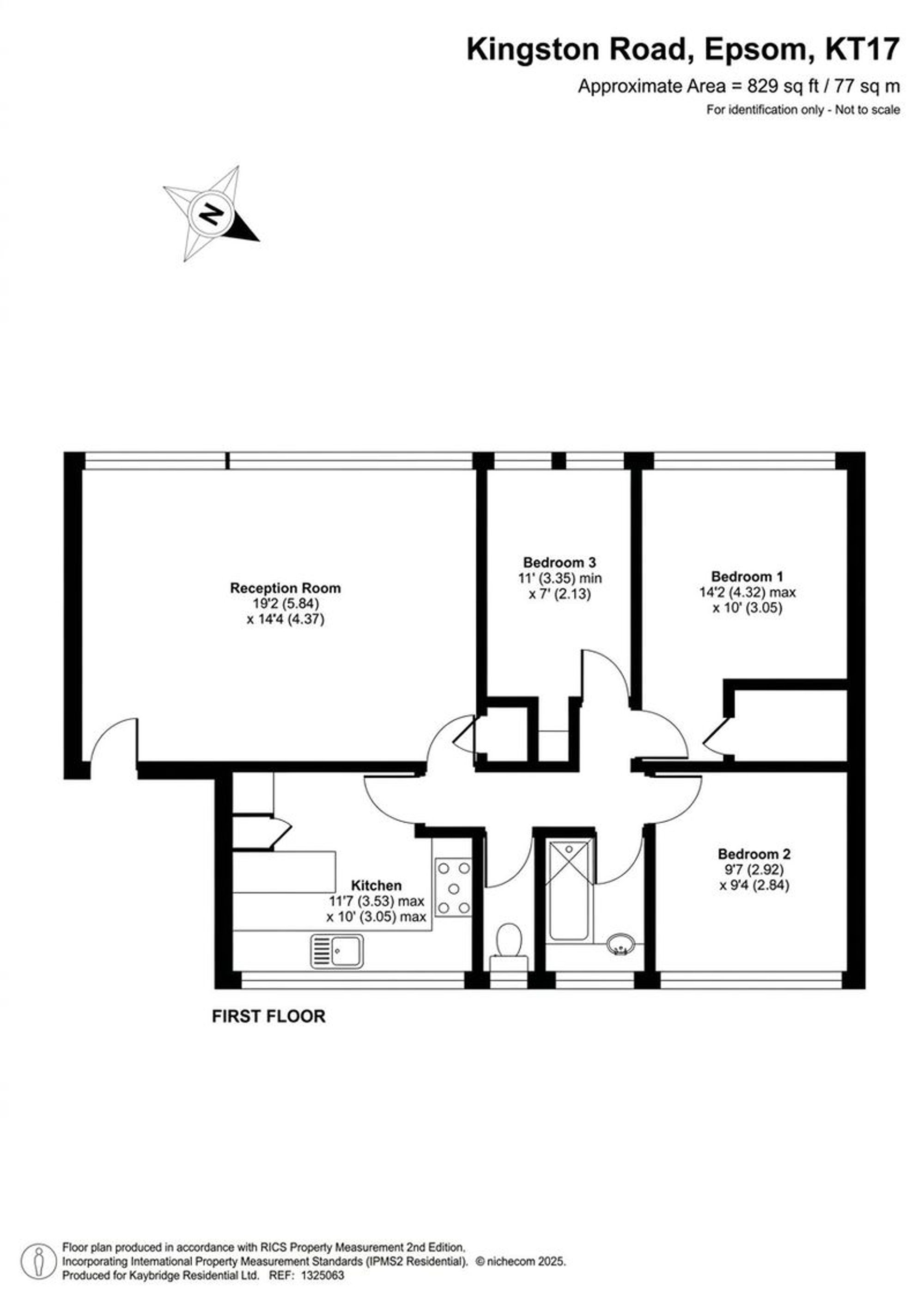 27 Grange Mansions Kingston Road, Epsom floorplan