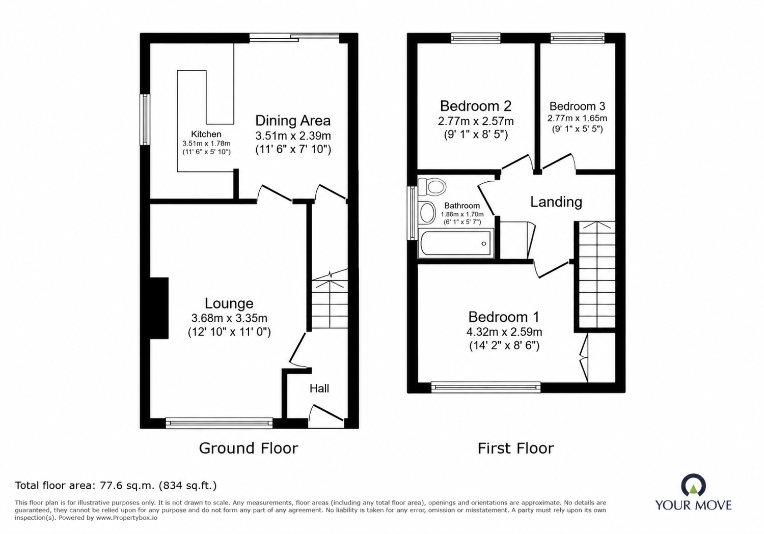 3, Sherrard Drive, Leicestershire floorplan