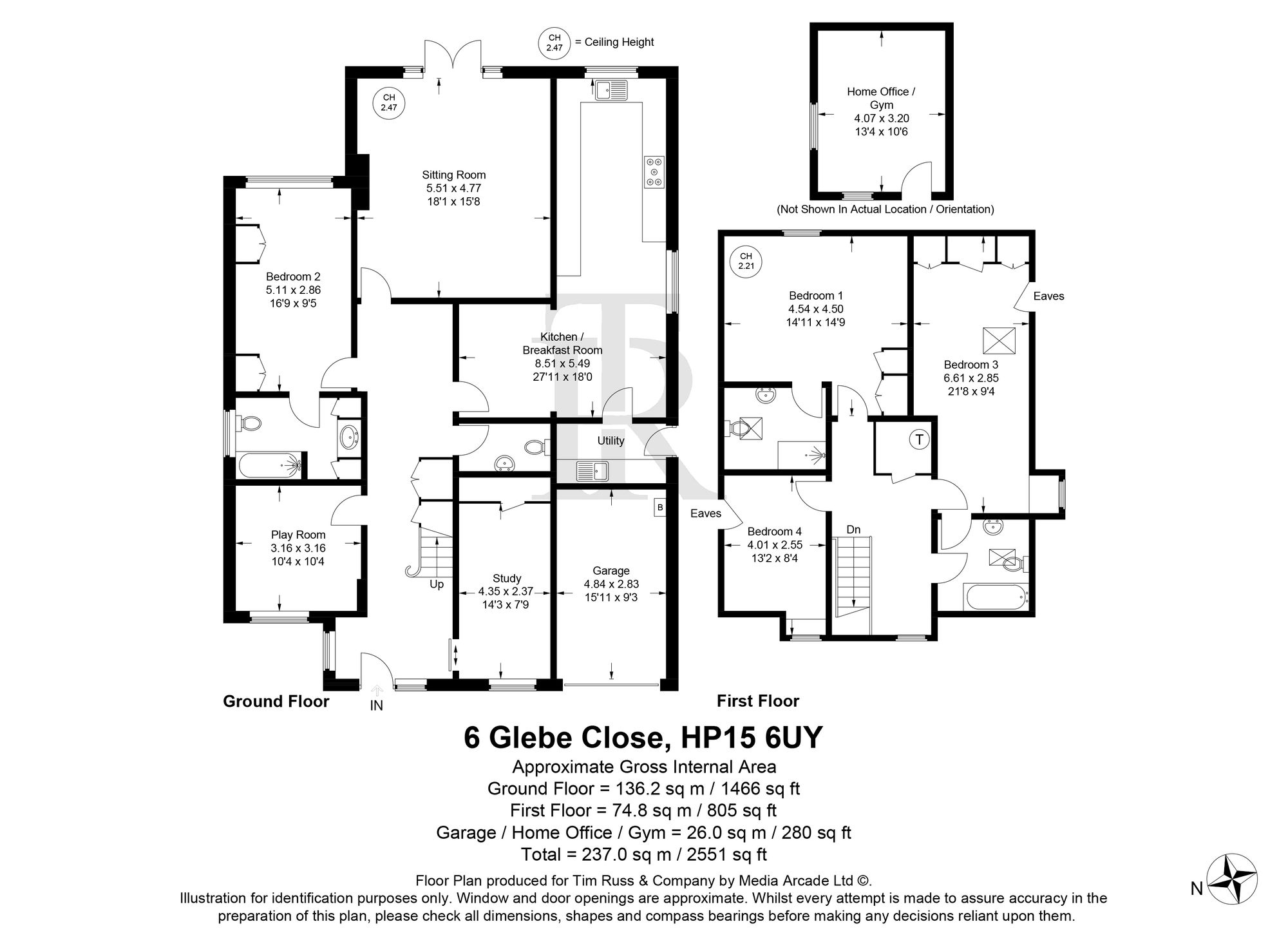 6 Glebe Close, High Wycombe floorplan