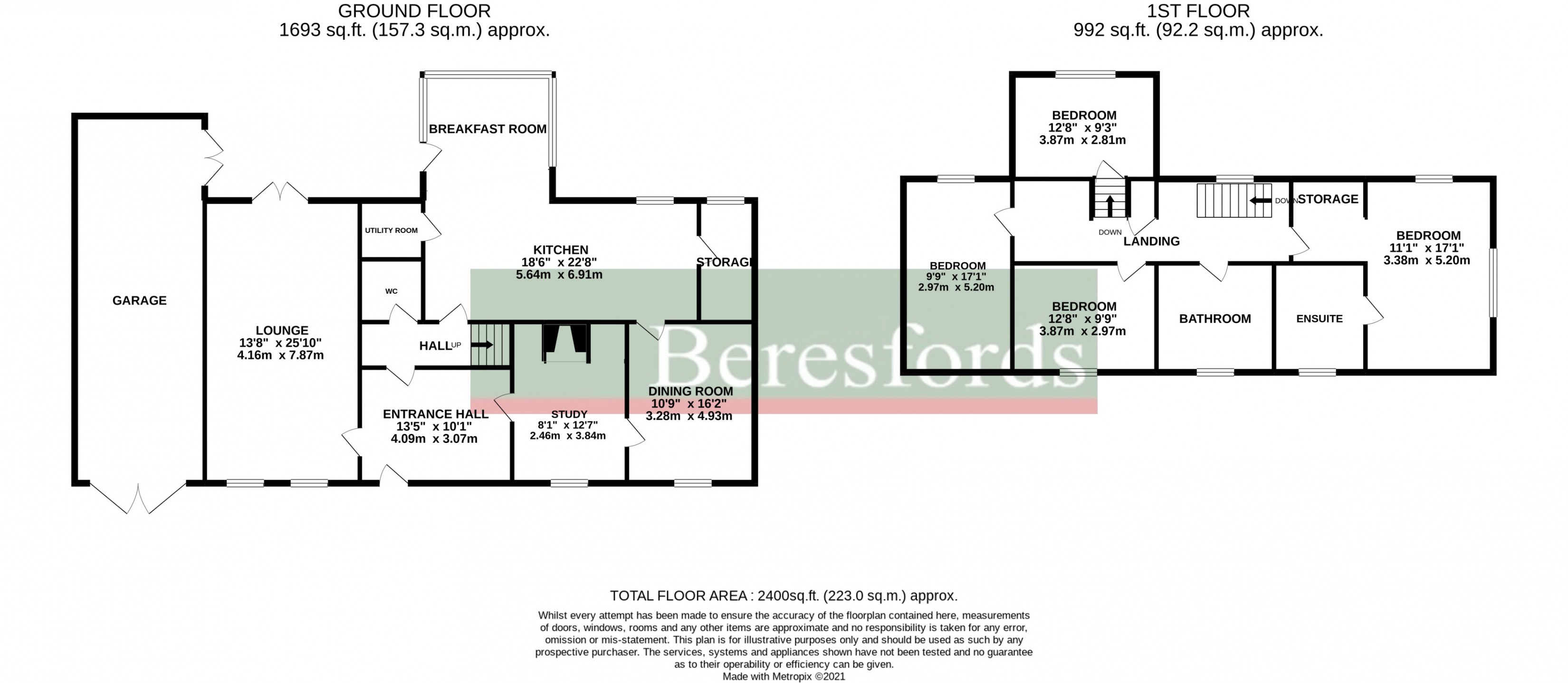 The Clerks Cottage,, Great Easton, Essex floorplan