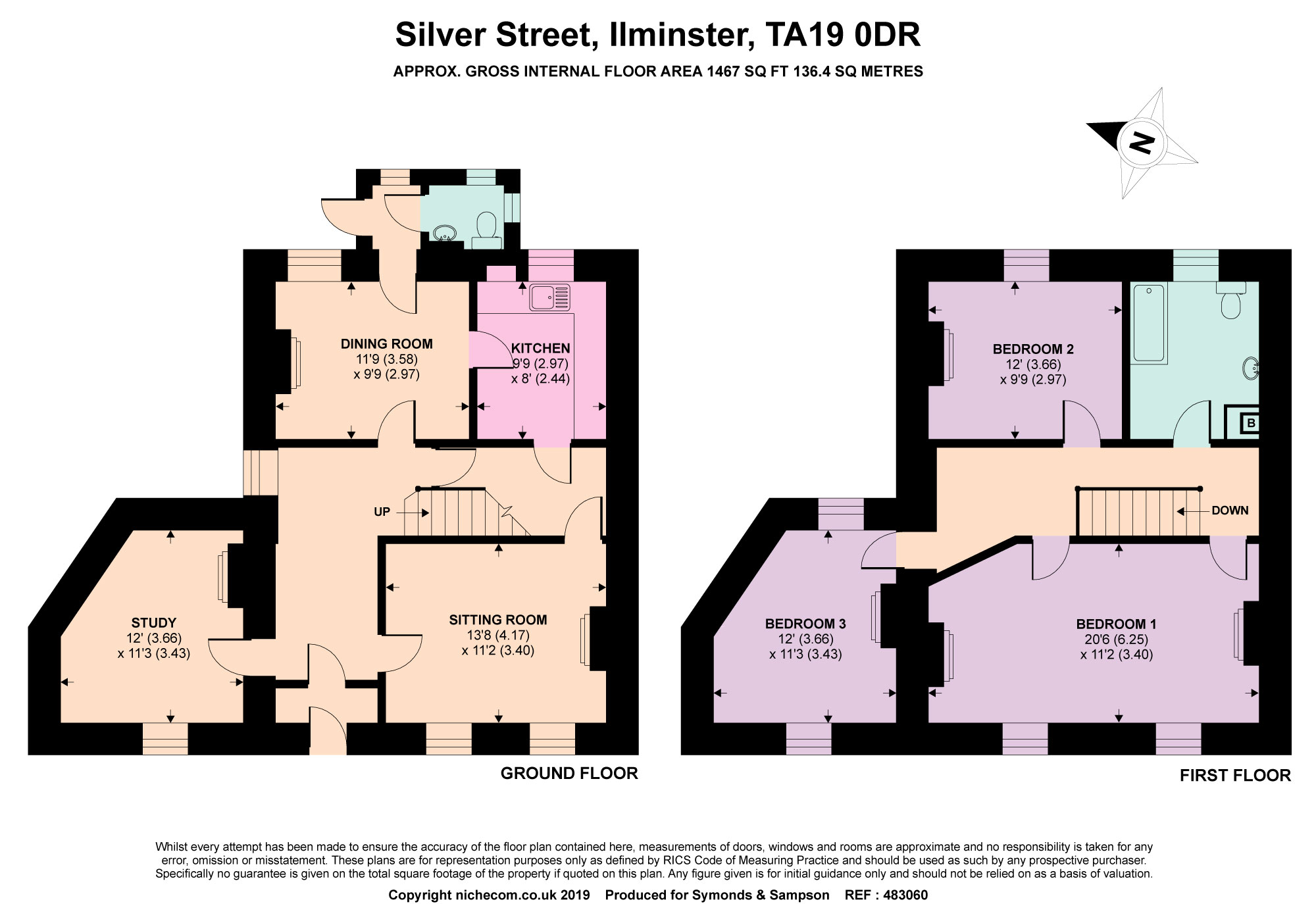 3 Bedrooms End terrace house for sale in Silver Street, Ilminster, Somerset TA19
