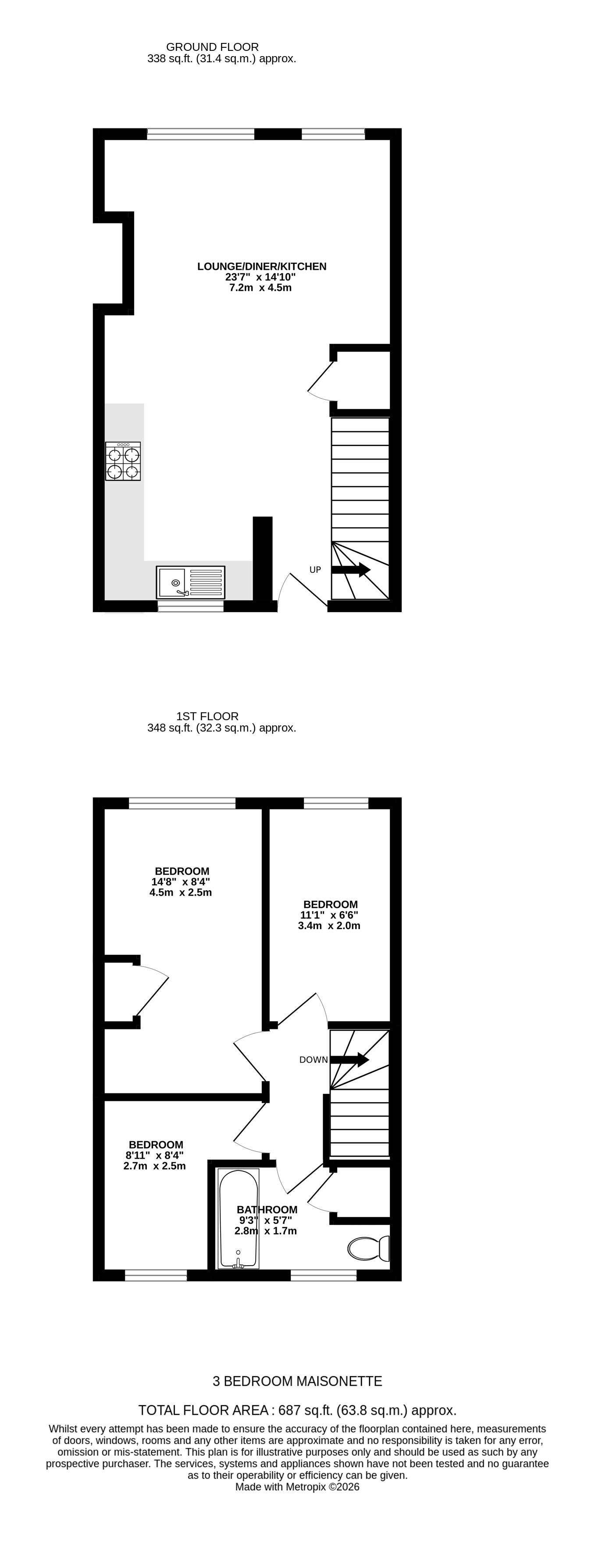 21b, High Street, Uckfield floorplan