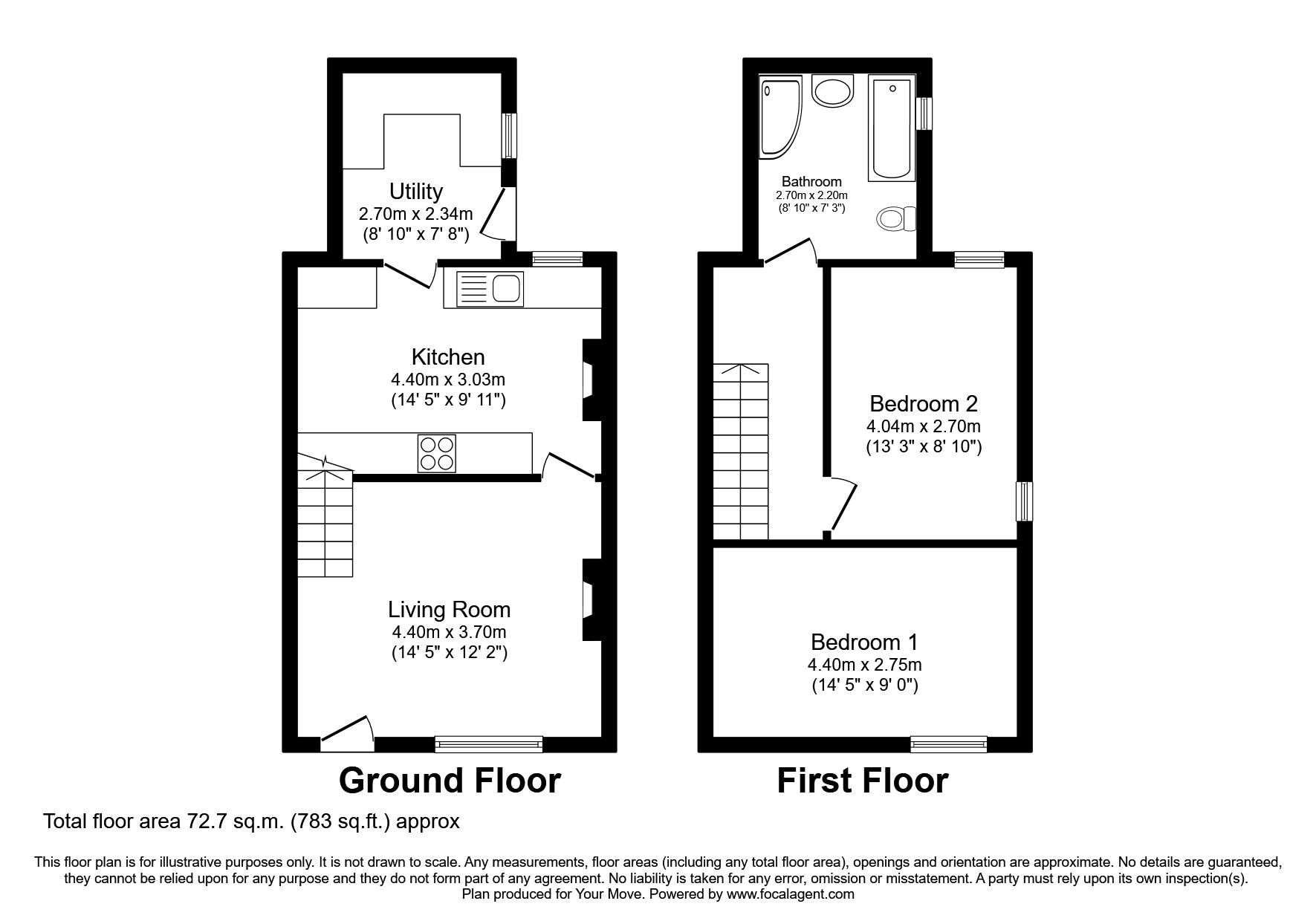 Main Street, Ravenglass, Cumbria CA18, 2 bedroom end terrace house for