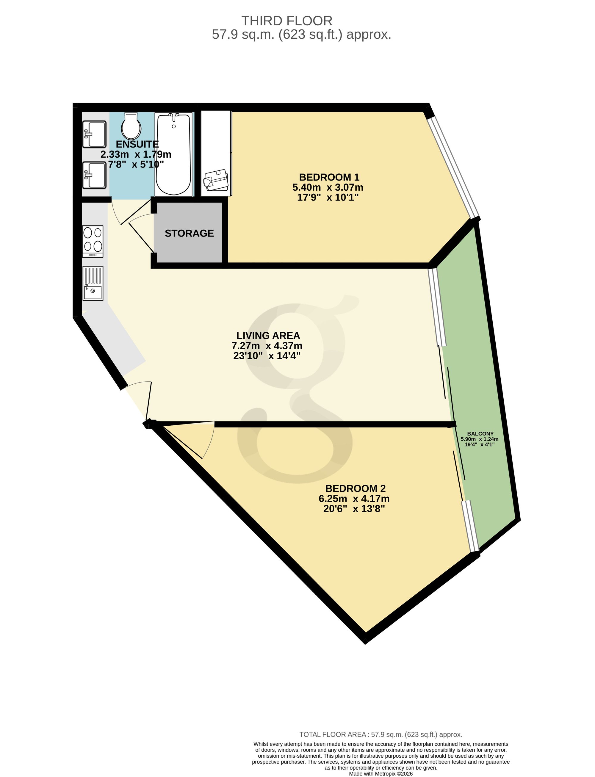 Apt W301, Horizon West La Rue De L'etau, Jersey floorplan