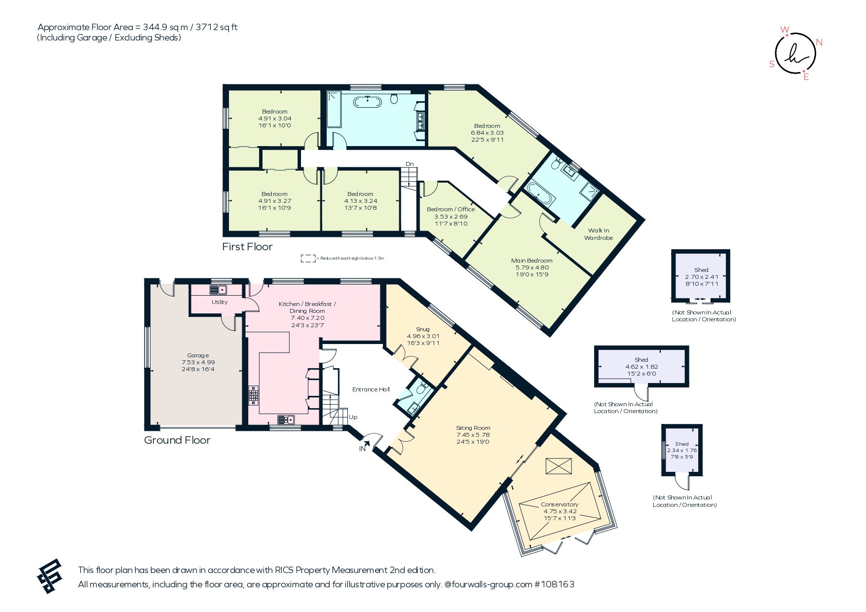 51, Beech Way, Blackmore End floorplan