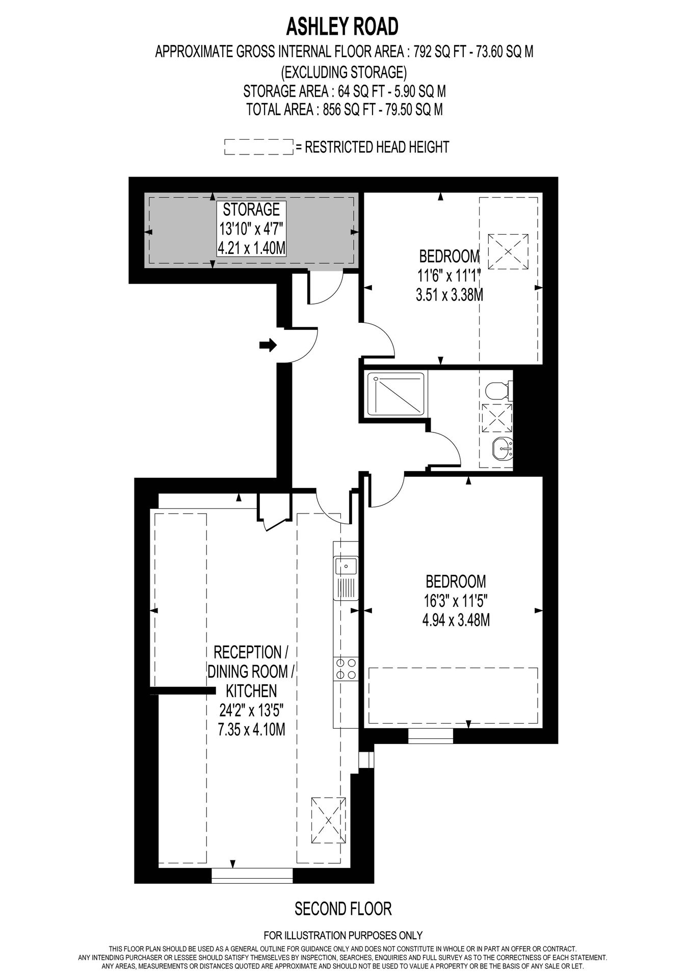 Ashley Road, Walton-on-Thames floorplan