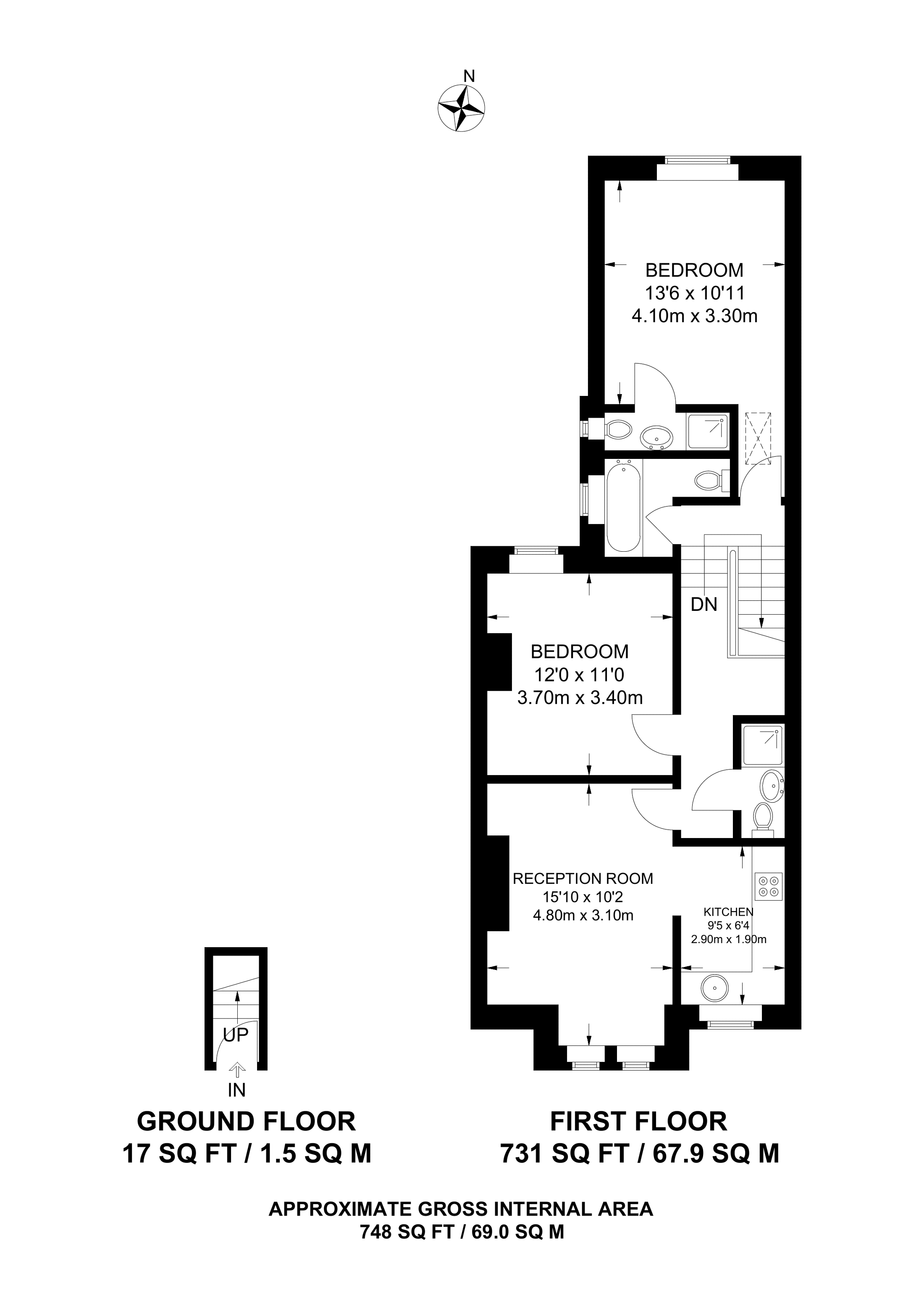 2 Bedrooms Flat to rent in Cornwall Gardens, Willesden Green NW10