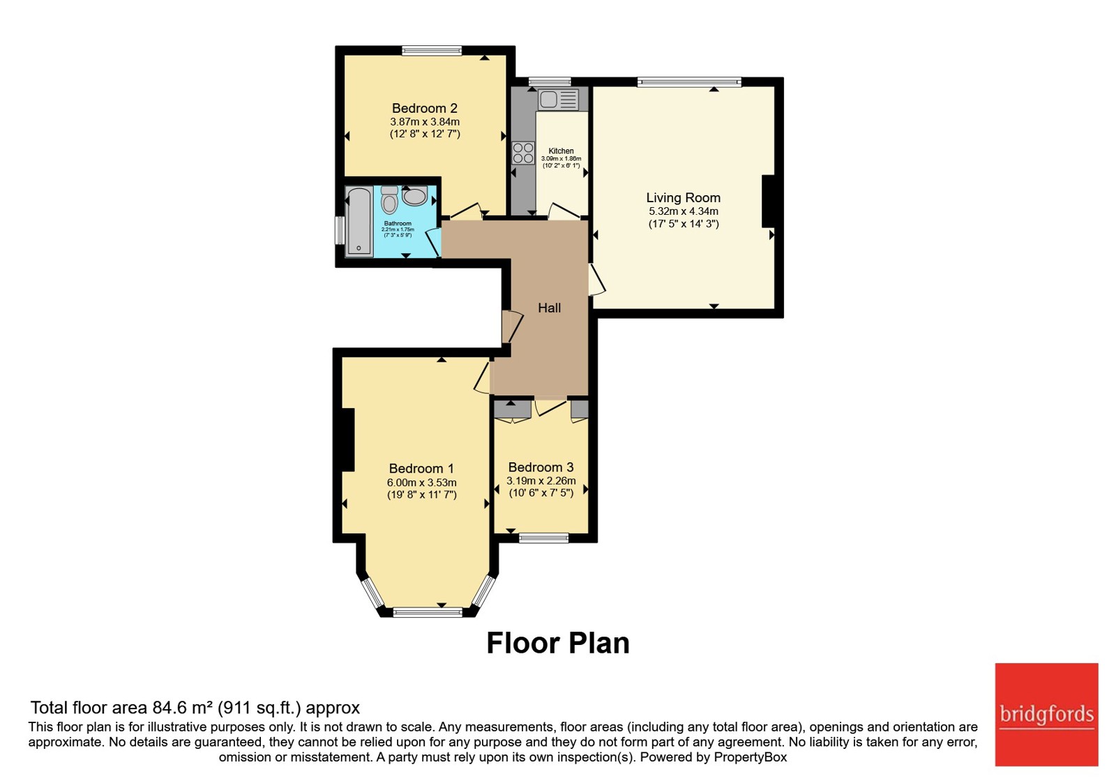 Flat 2, Dane House, 8, Kinnaird Road, Manchester floorplan