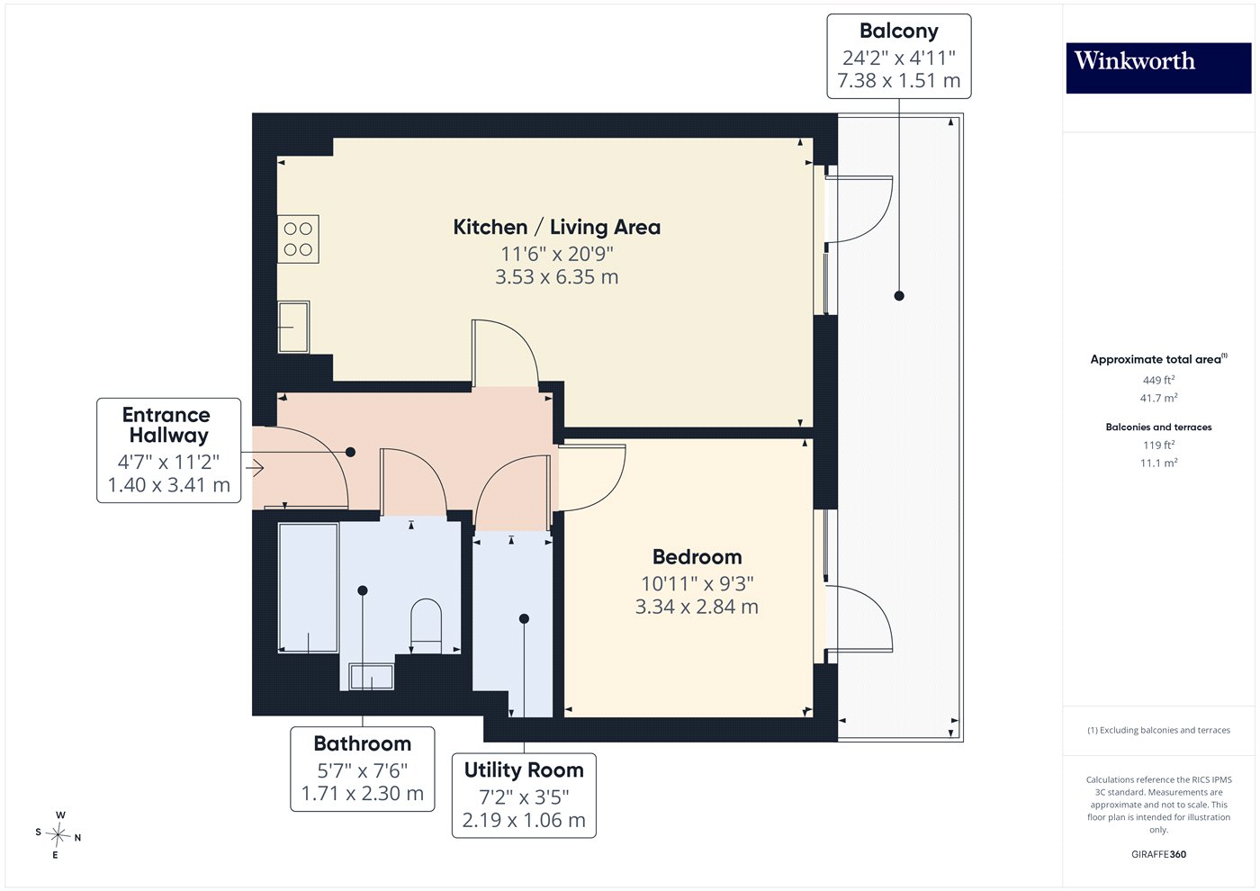 Flat 59,, Goshawk Court, London floorplan