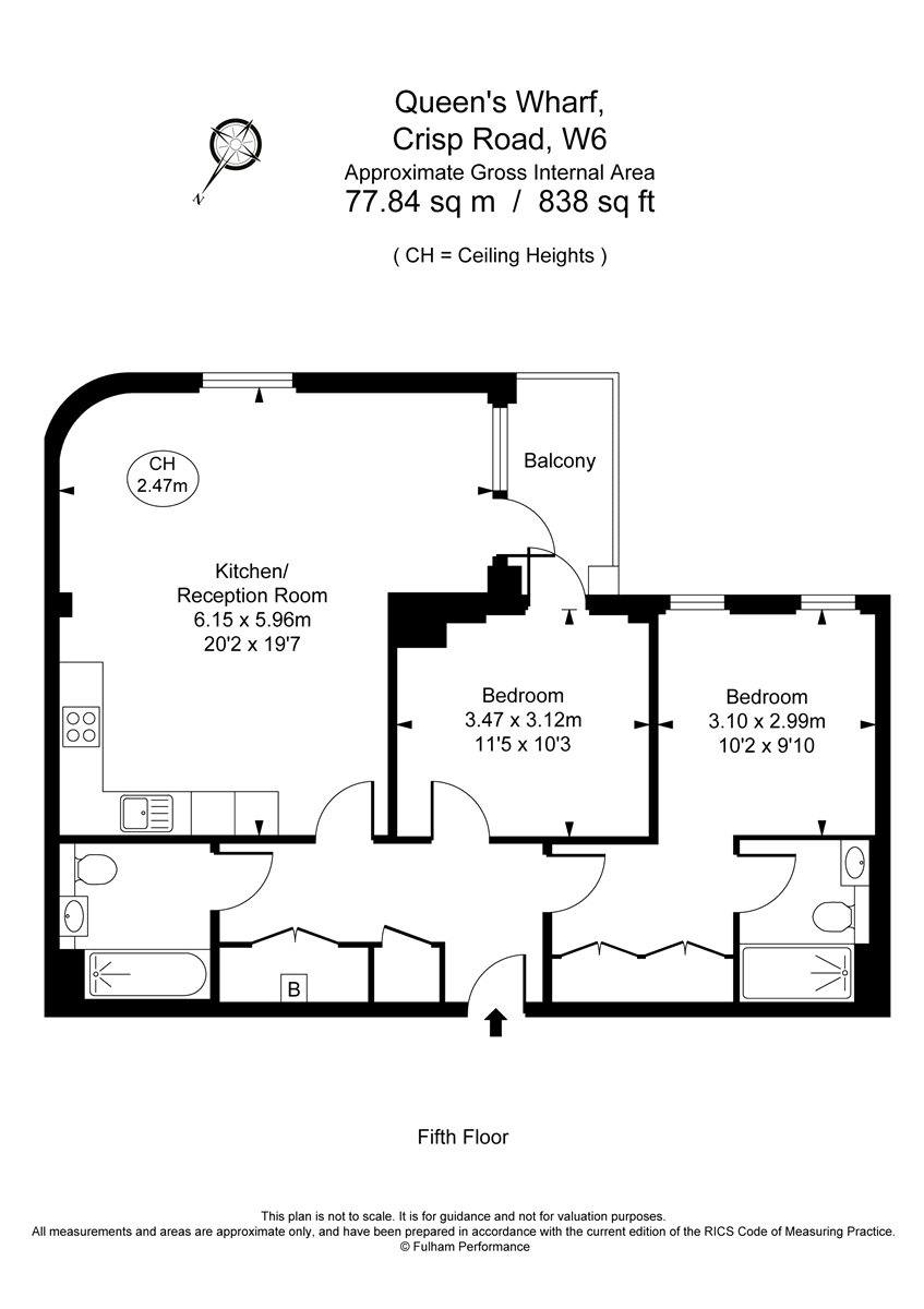 2 Bedrooms Flat to rent in Queen's Wharf, 2 Crisp Road W6