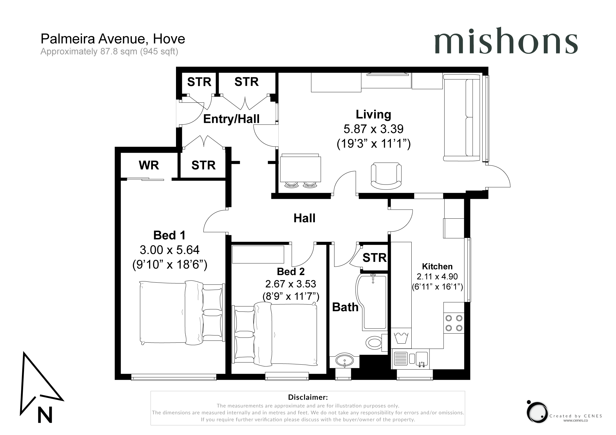 1 Willow Court,, Palmeira Avenue, East Sussex floorplan