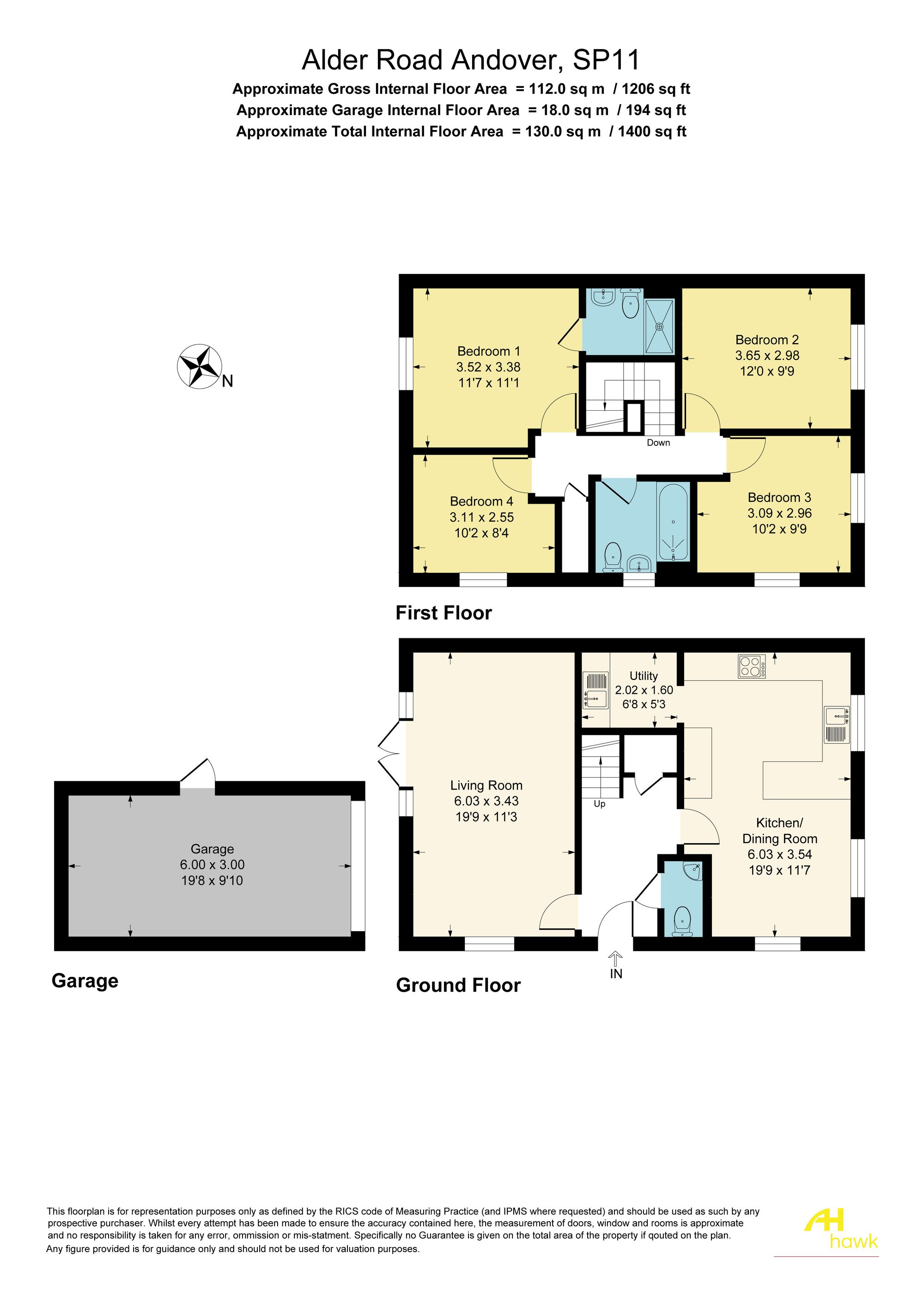66 Alder Road, Andover floorplan