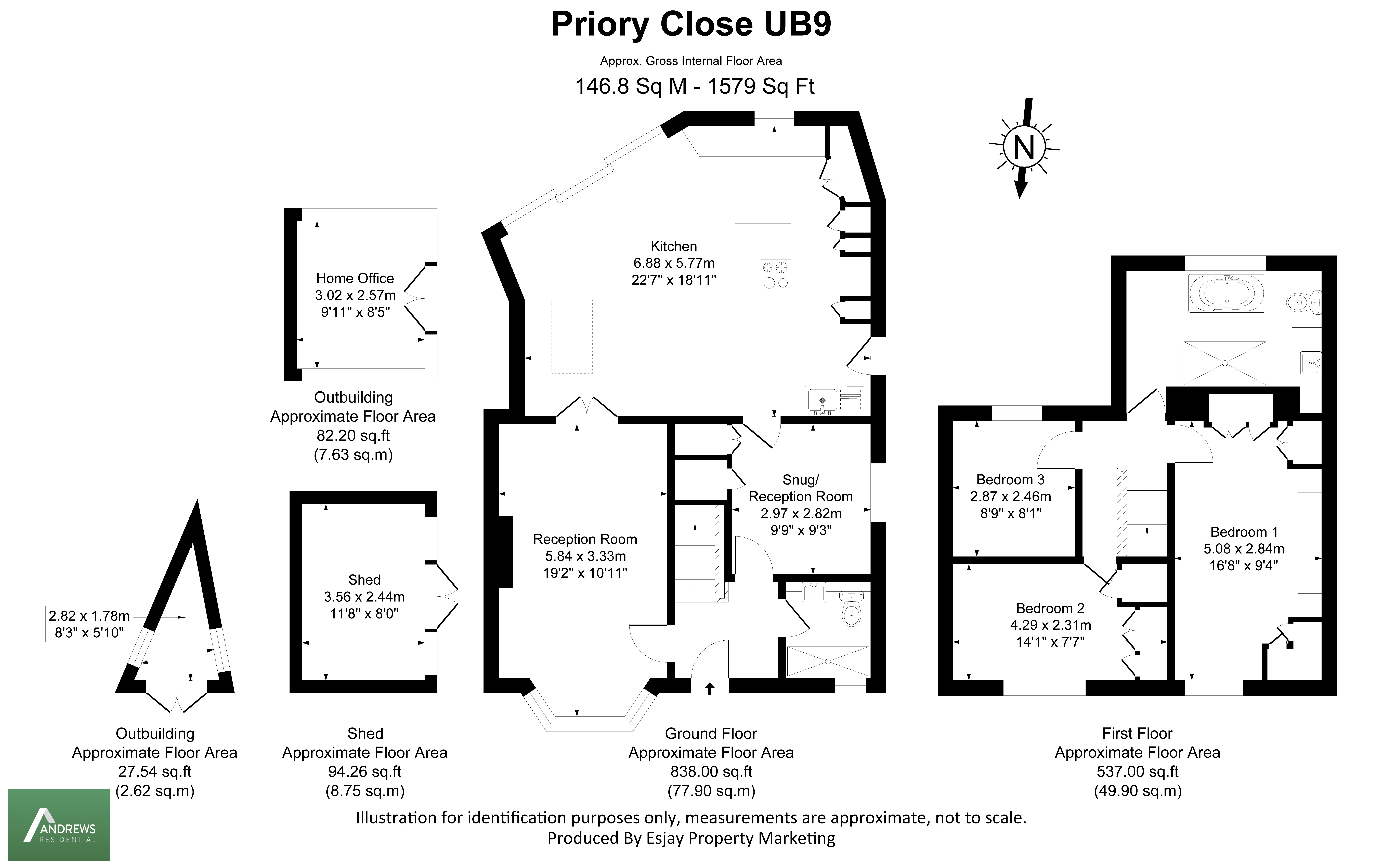 60, Priory Close, Denham floorplan