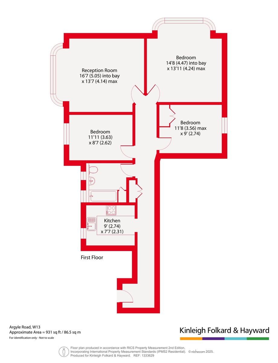 Flat 32, Oaklands,, Argyle Road, London floorplan