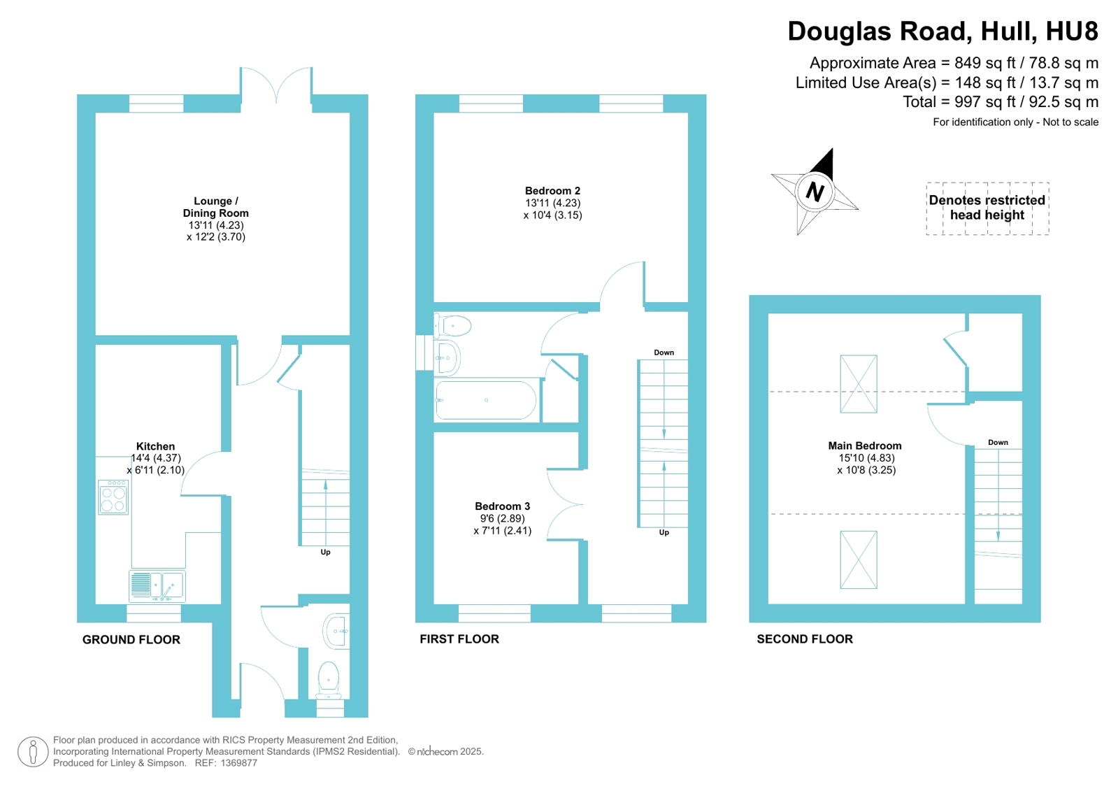 3, Douglas Road, Hull floorplan