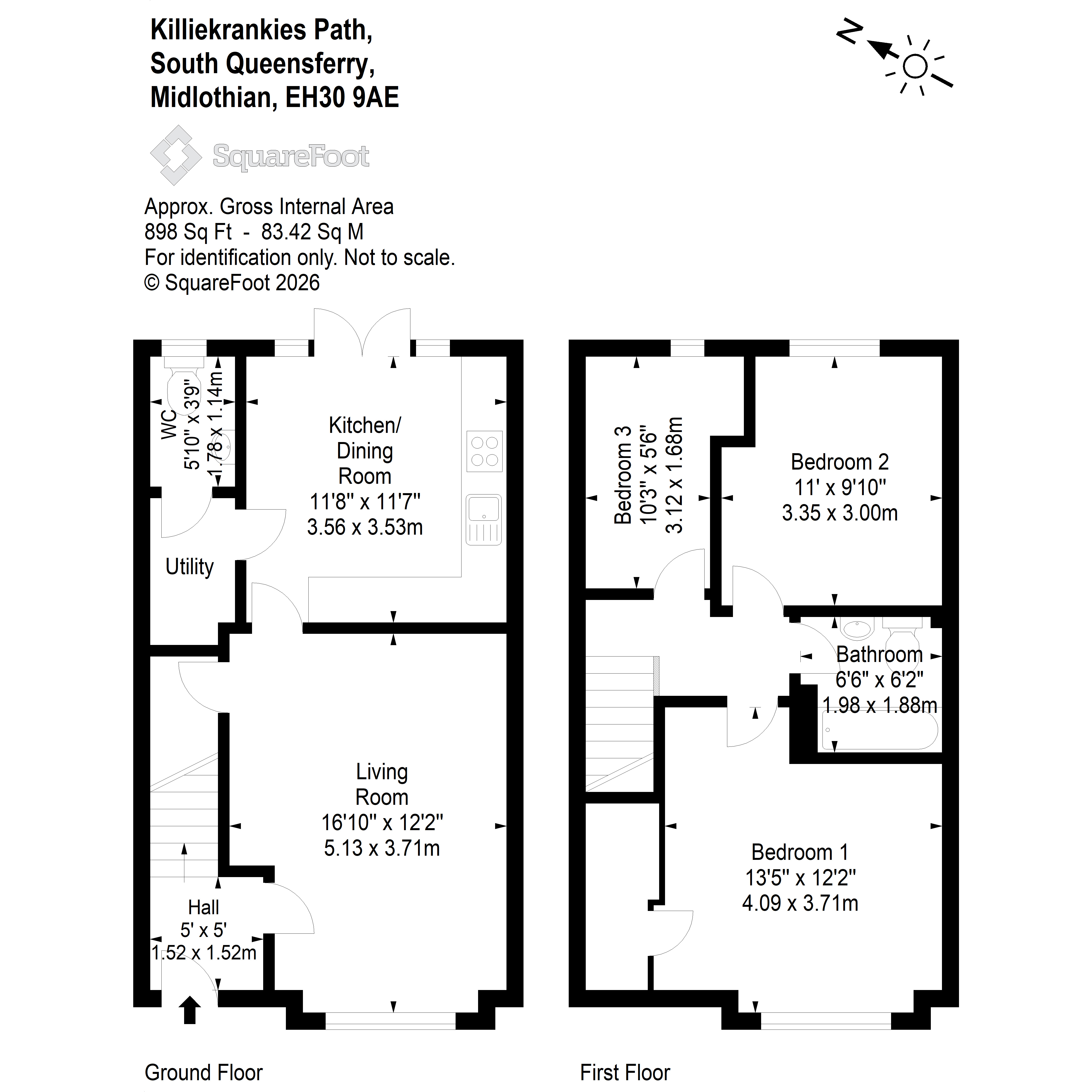 13, Killiekrankies Path, South Queensferry floorplan