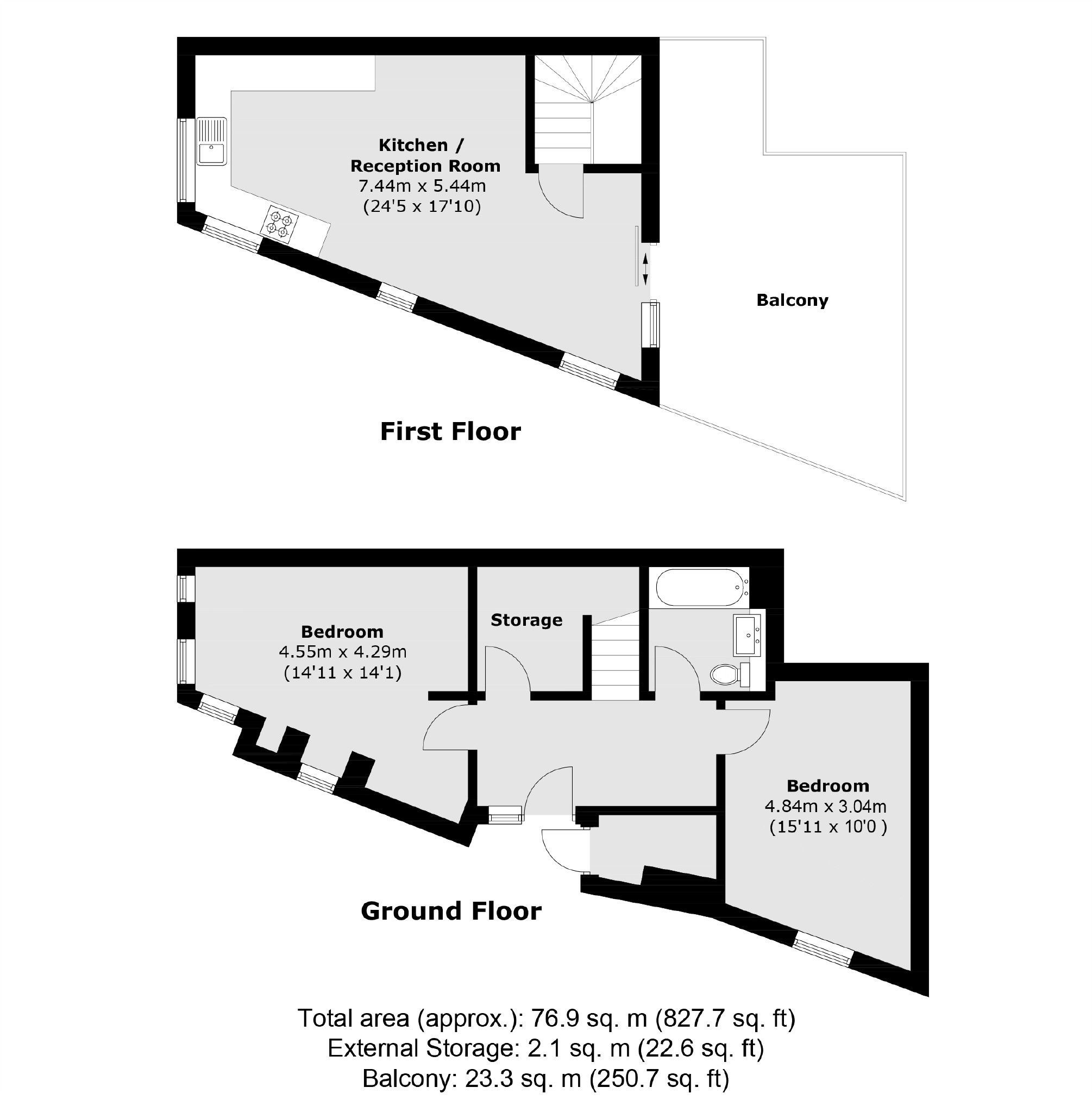 Unit 1, 2, Ackroyd Road, London floorplan