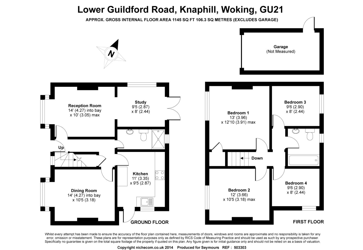 4 Bedrooms Detached house for sale in Knaphill, Woking, Surrey GU21