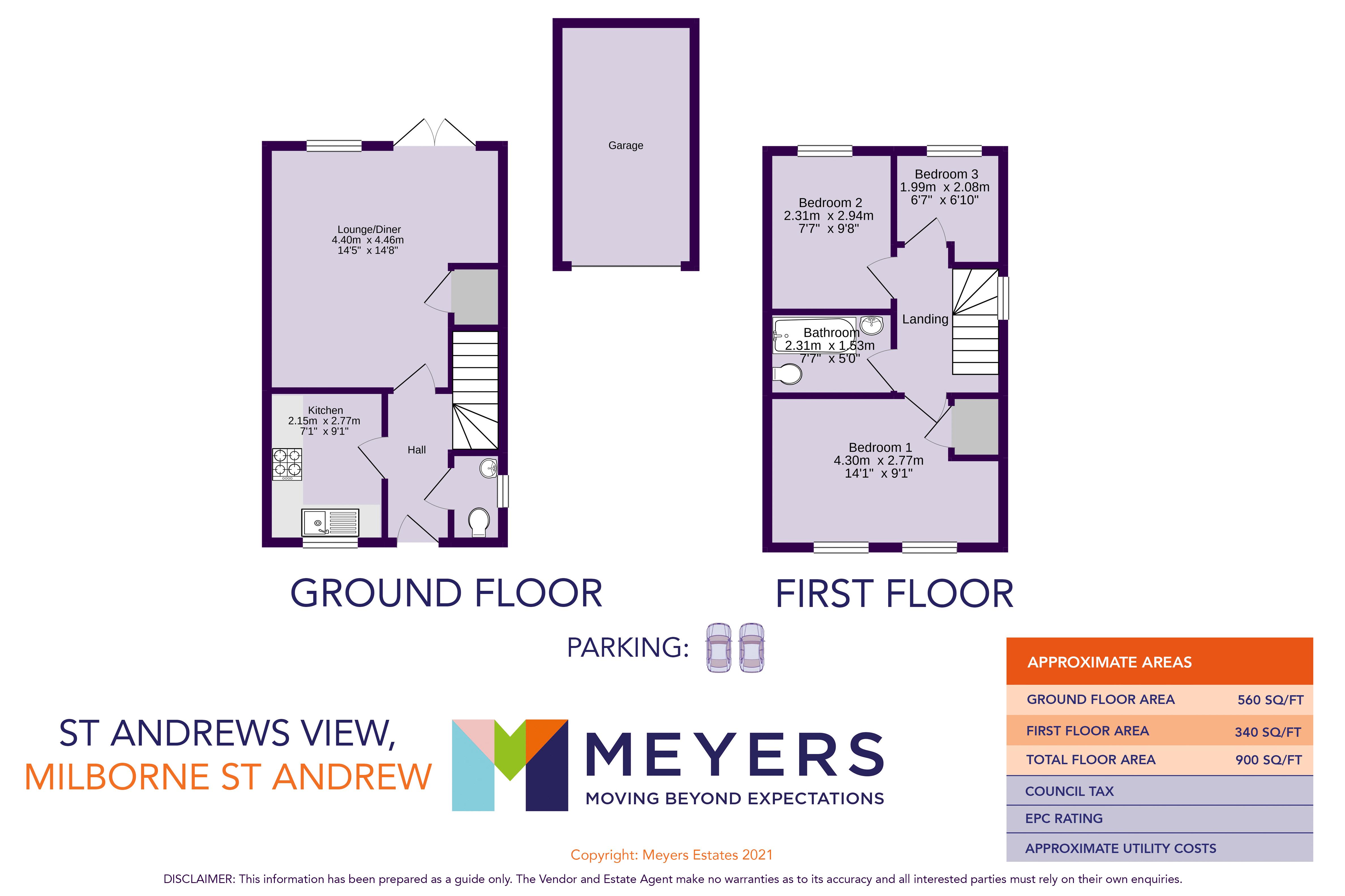 Milborne St Andrew, Dorset DT11, 3 bedroom end terrace house for sale