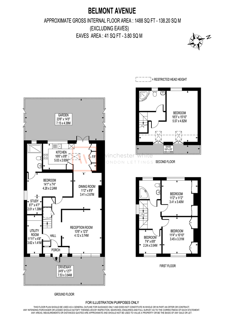 33, Belmont Avenue, London floorplan